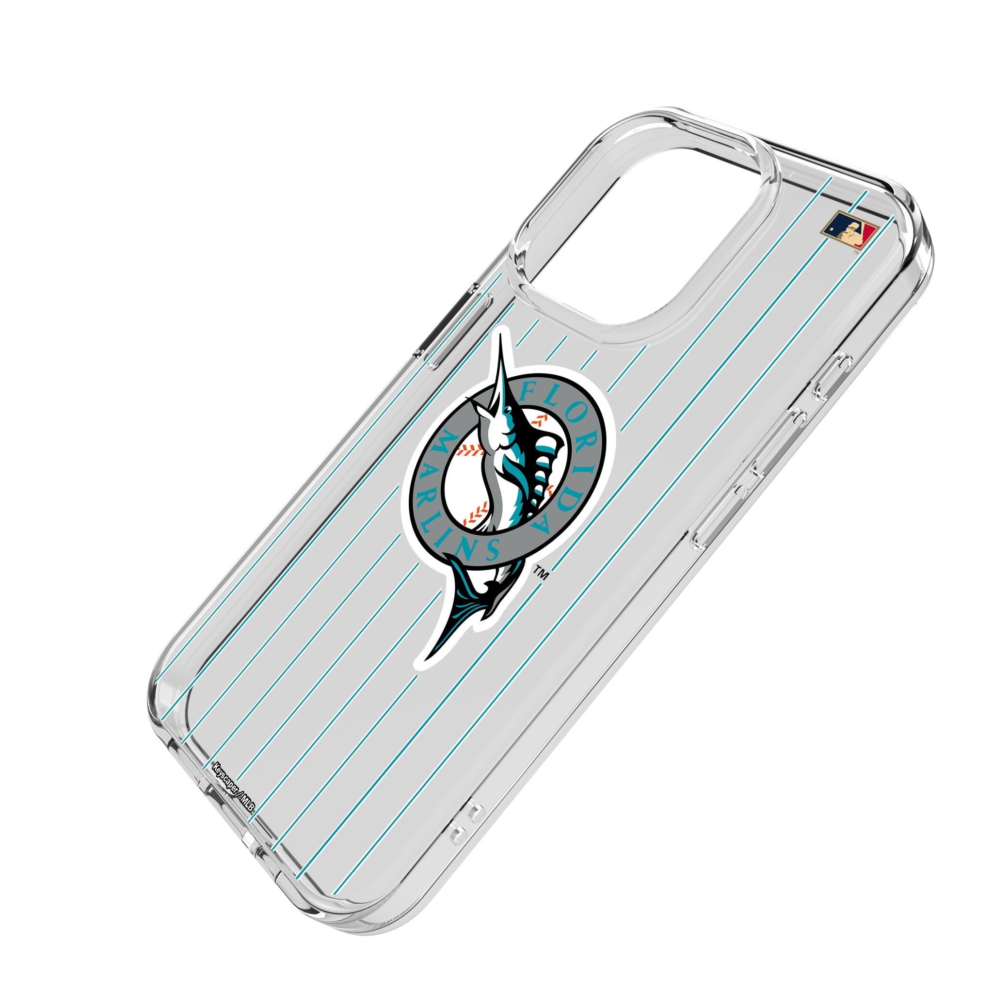 Miami Marlins 1993-2011 - Cooperstown Collection Pinstripe Clear Phone Case for Apple iPhone 2