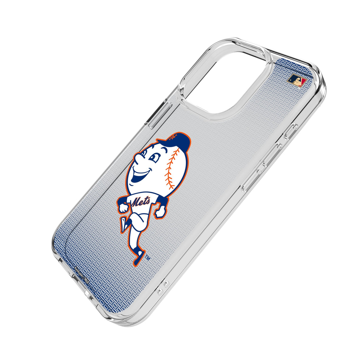 New York Mets 2014 - Cooperstown Collection Linen Clear Phone Case for Apple iPhone 2