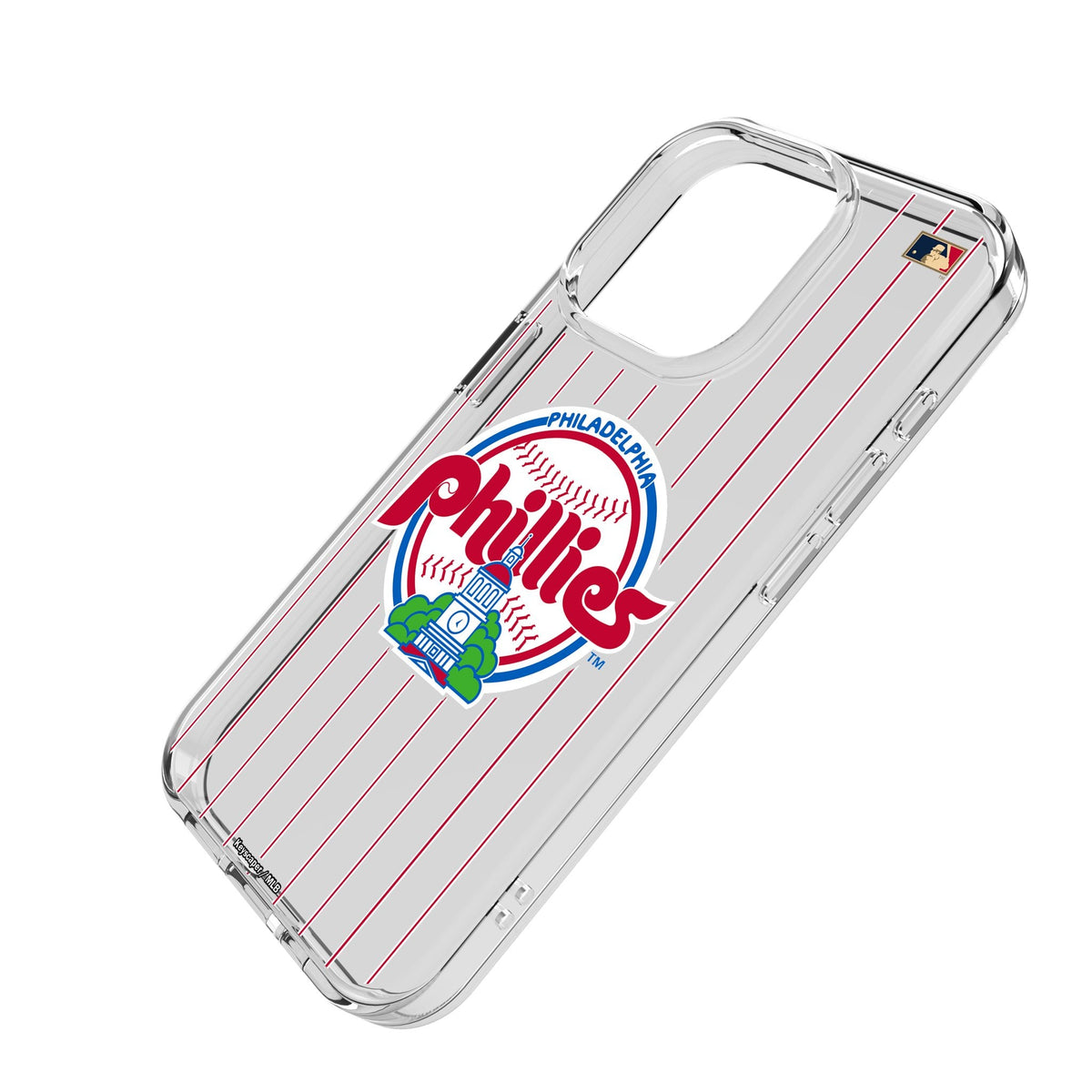 Philadelphia Phillies 1984-1991 - Cooperstown Collection Pinstripe Clear Phone Case for Apple iPhone