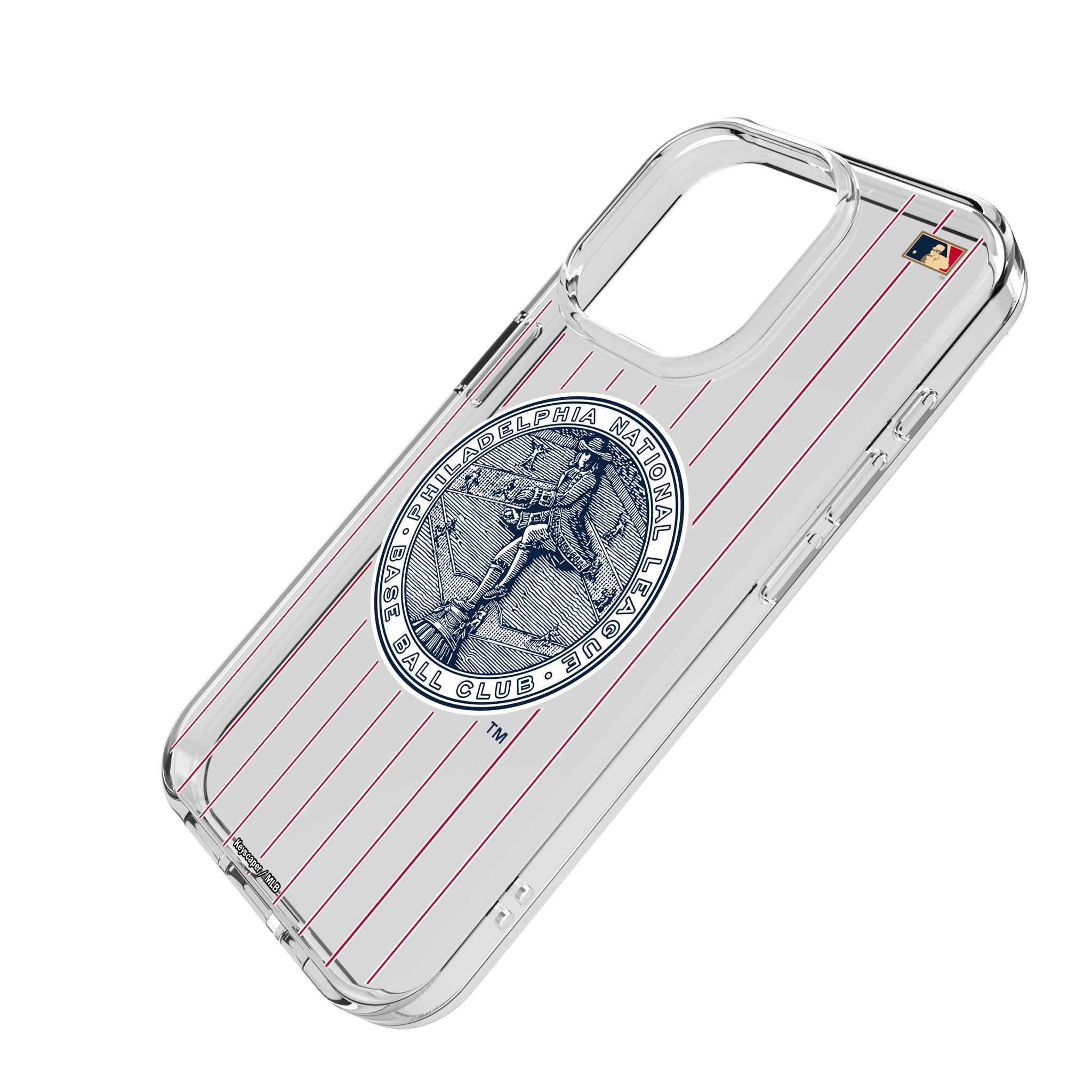 Philadelphia Phillies 1915-1943 - Cooperstown Collection Pinstripe Clear Phone Case for Apple iPhone 2