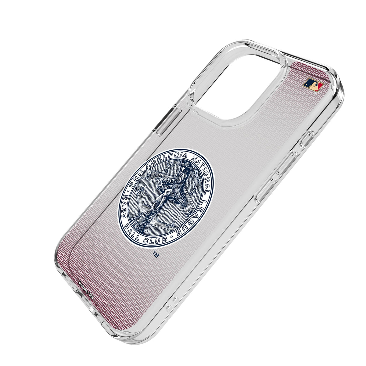 Philadelphia Phillies 1915-1943 - Cooperstown Collection Linen Clear Phone Case for Apple iPhone