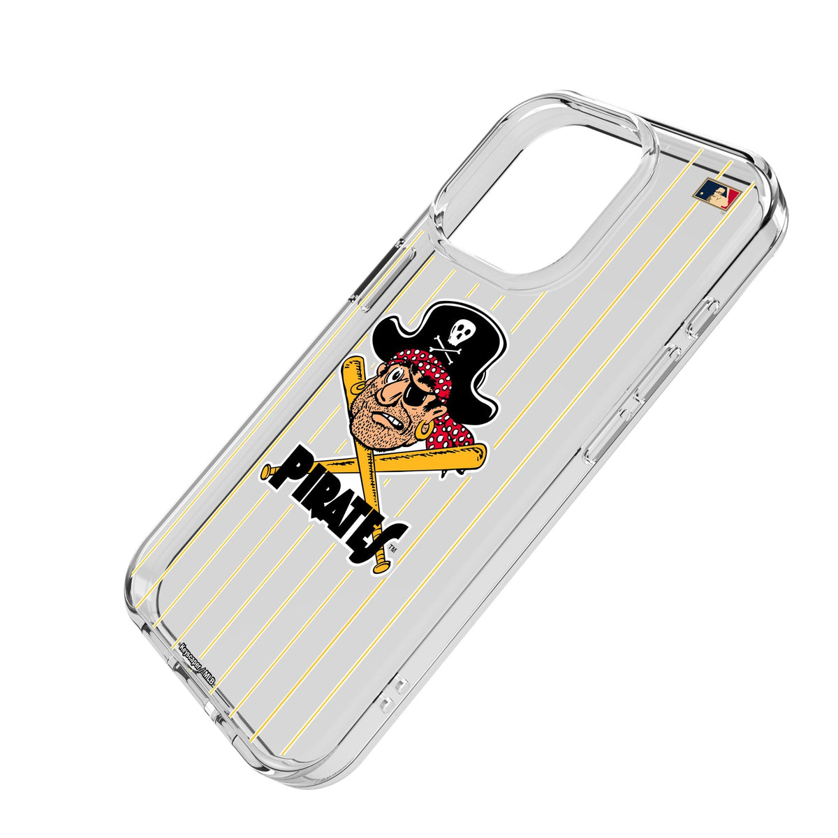 Pittsburgh Pirates 1958-1966 - Cooperstown Collection Pinstripe Clear Phone Case for Apple iPhone 2