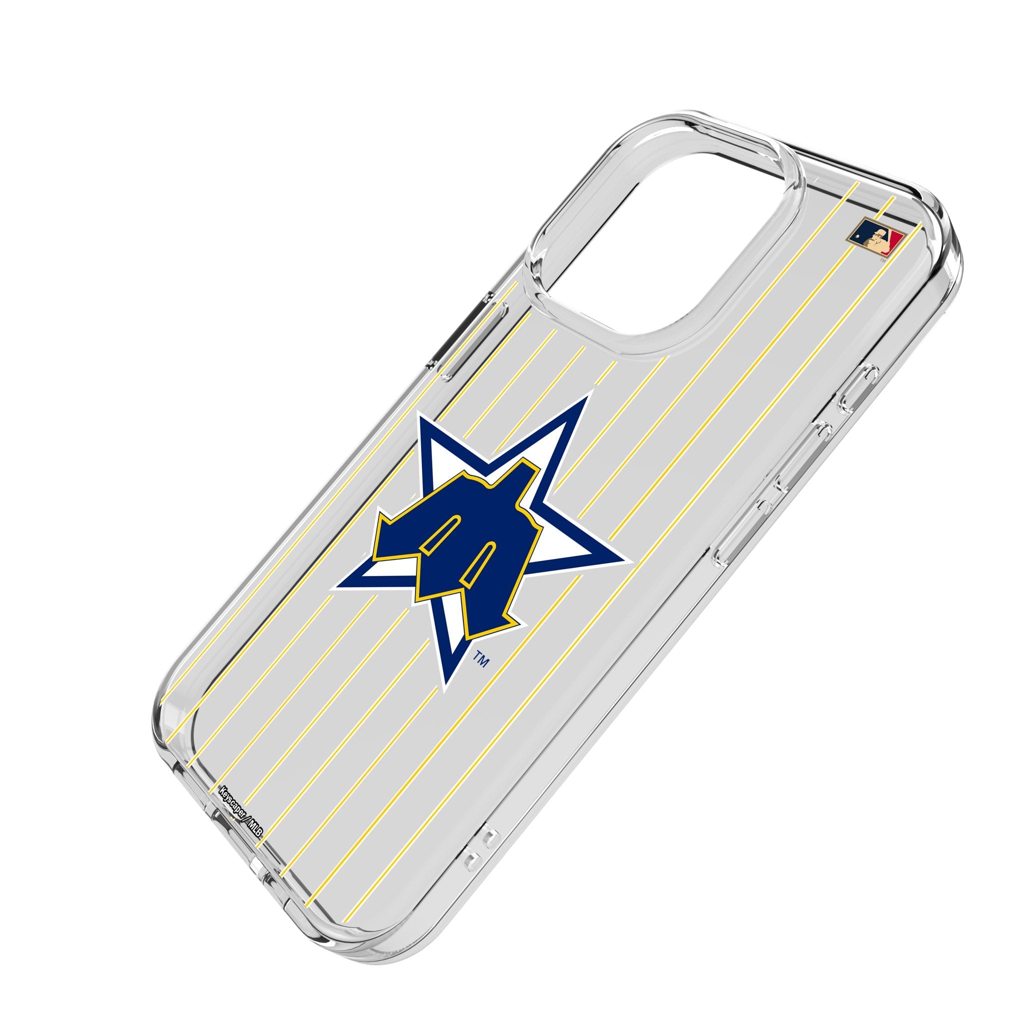 Seattle Mariners 1981-1986 - Cooperstown Collection Pinstripe Clear Phone Case for Apple iPhone 2
