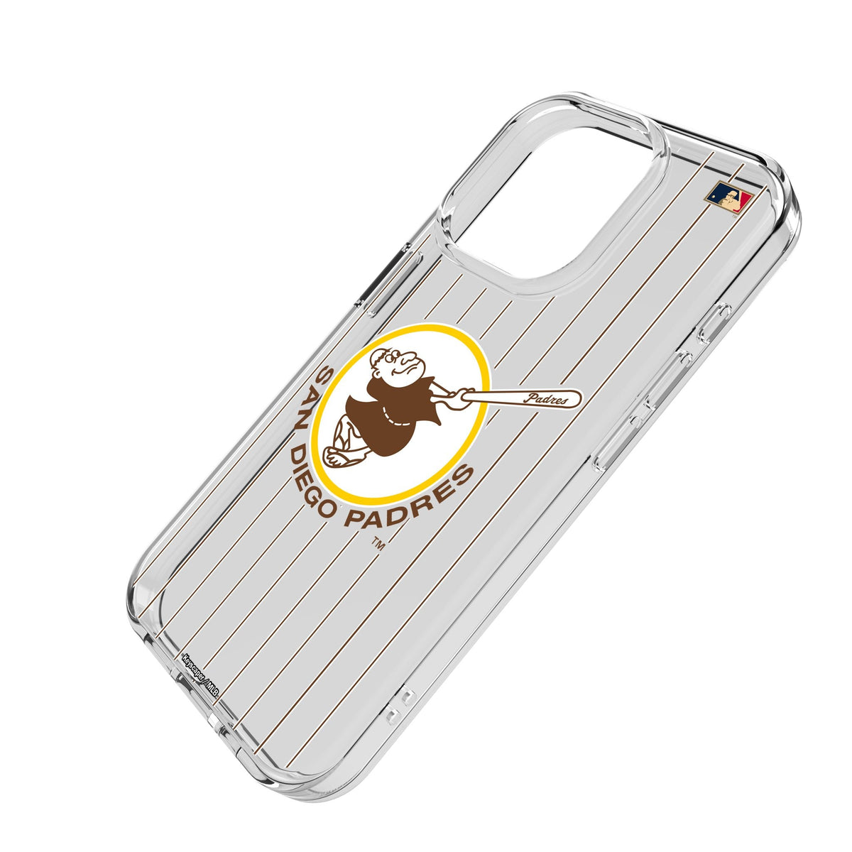 San Diego Padres 1969-1984 - Cooperstown Collection Pinstripe Clear Phone Case for Apple iPhone