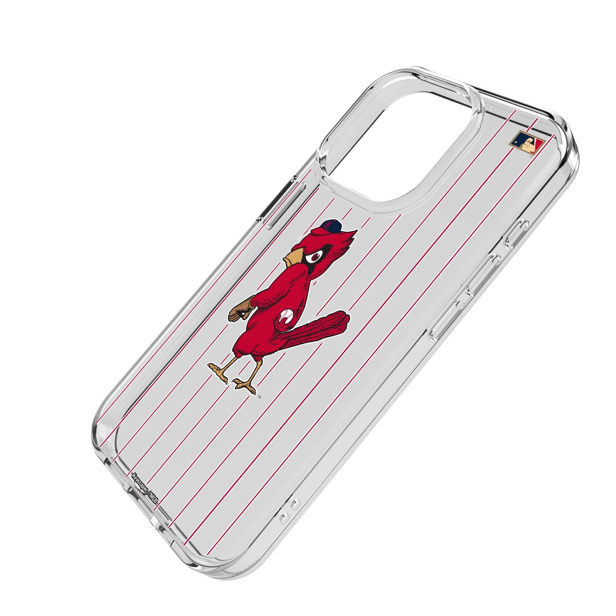 St Louis Cardinals 1950s - Cooperstown Collection Pinstripe Clear Phone Case for Apple iPhone 2