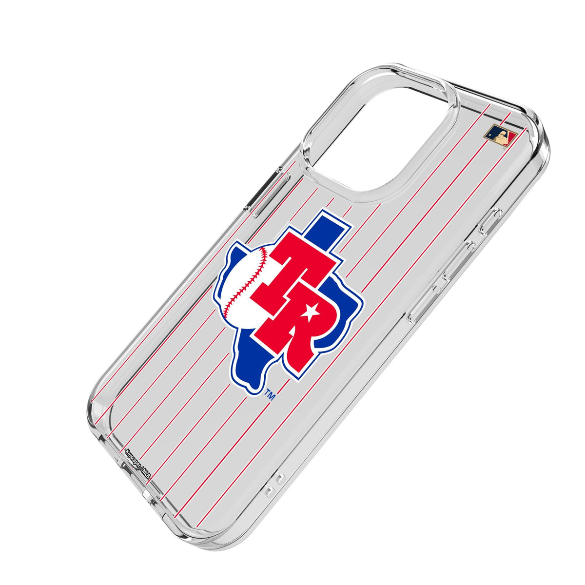 Texas Rangers 1981-1983 - Cooperstown Collection Pinstripe Clear Phone Case for Apple iPhone