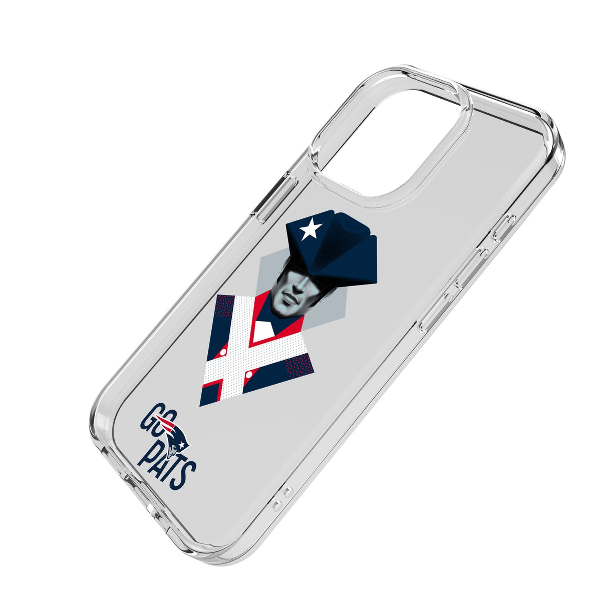 New England Patriots 2024 Edition Clear Phone Case for Apple iPhone 2