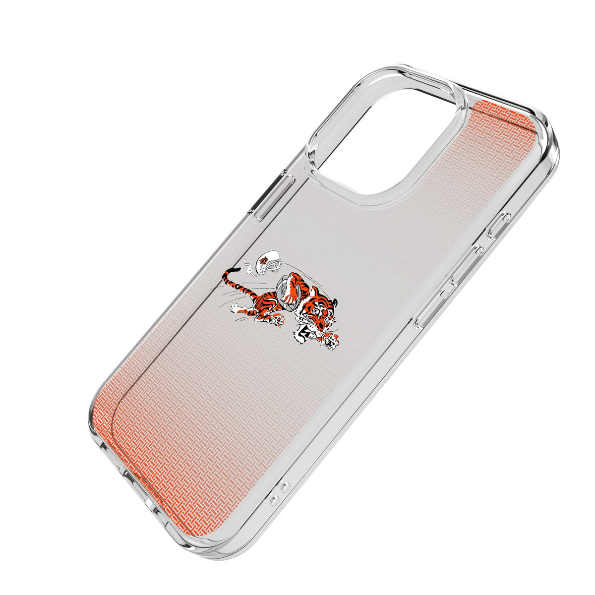 Cincinnati Bengals Historic Collection Linen Clear Phone Case for Apple iPhone 2