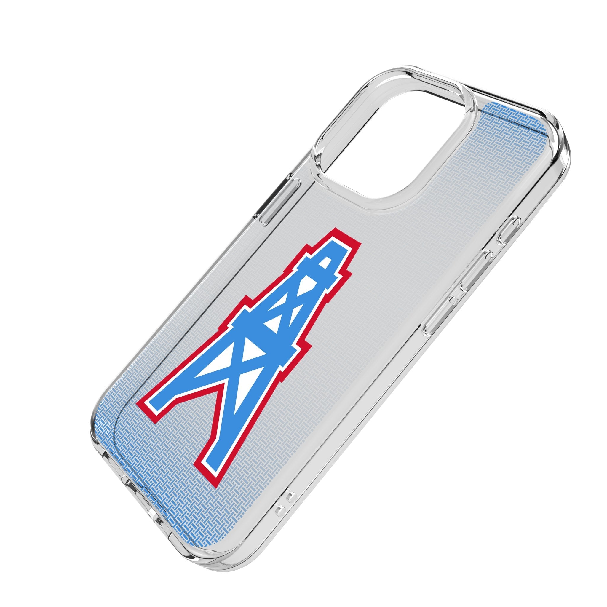 Houston Oilers Historic Collection Linen Clear Phone Case for Apple iPhone 2