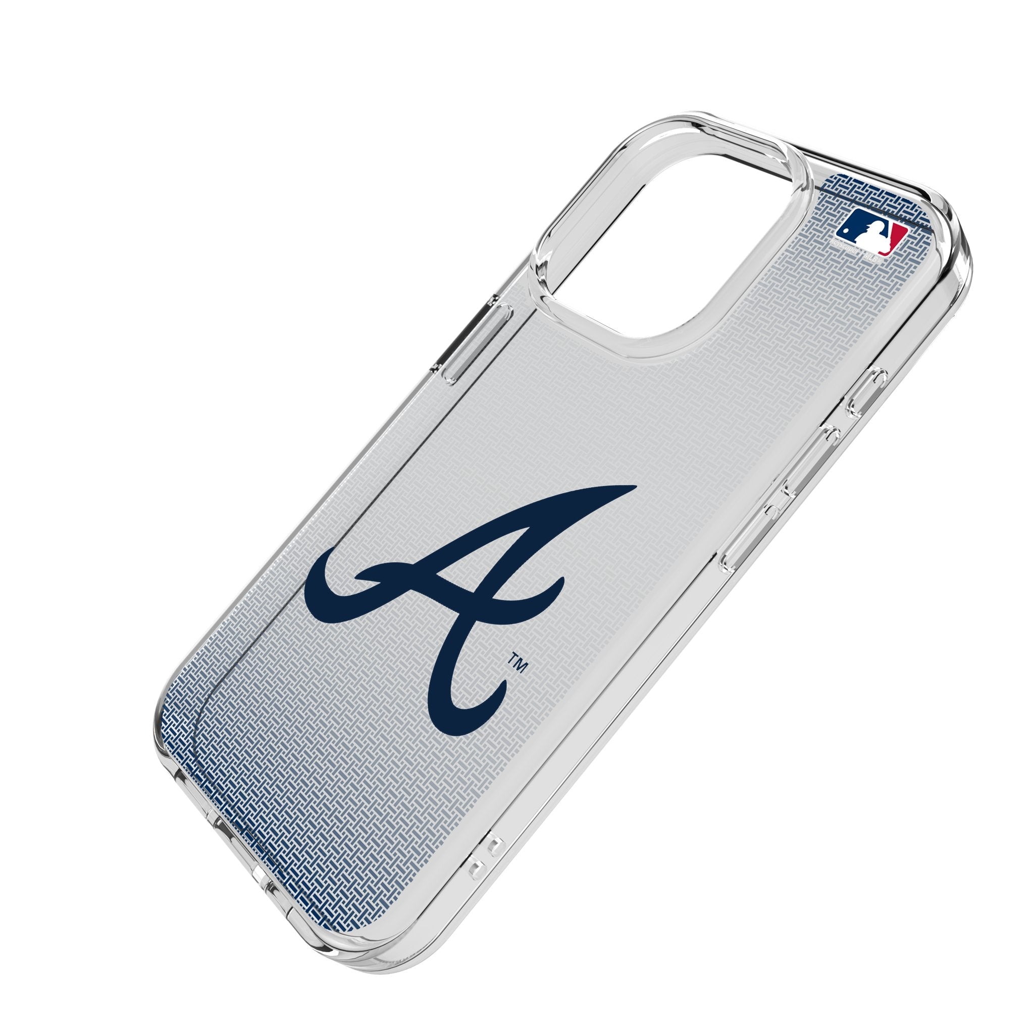 Atlanta Braves Linen Clear Phone Case for Apple iPhone 2