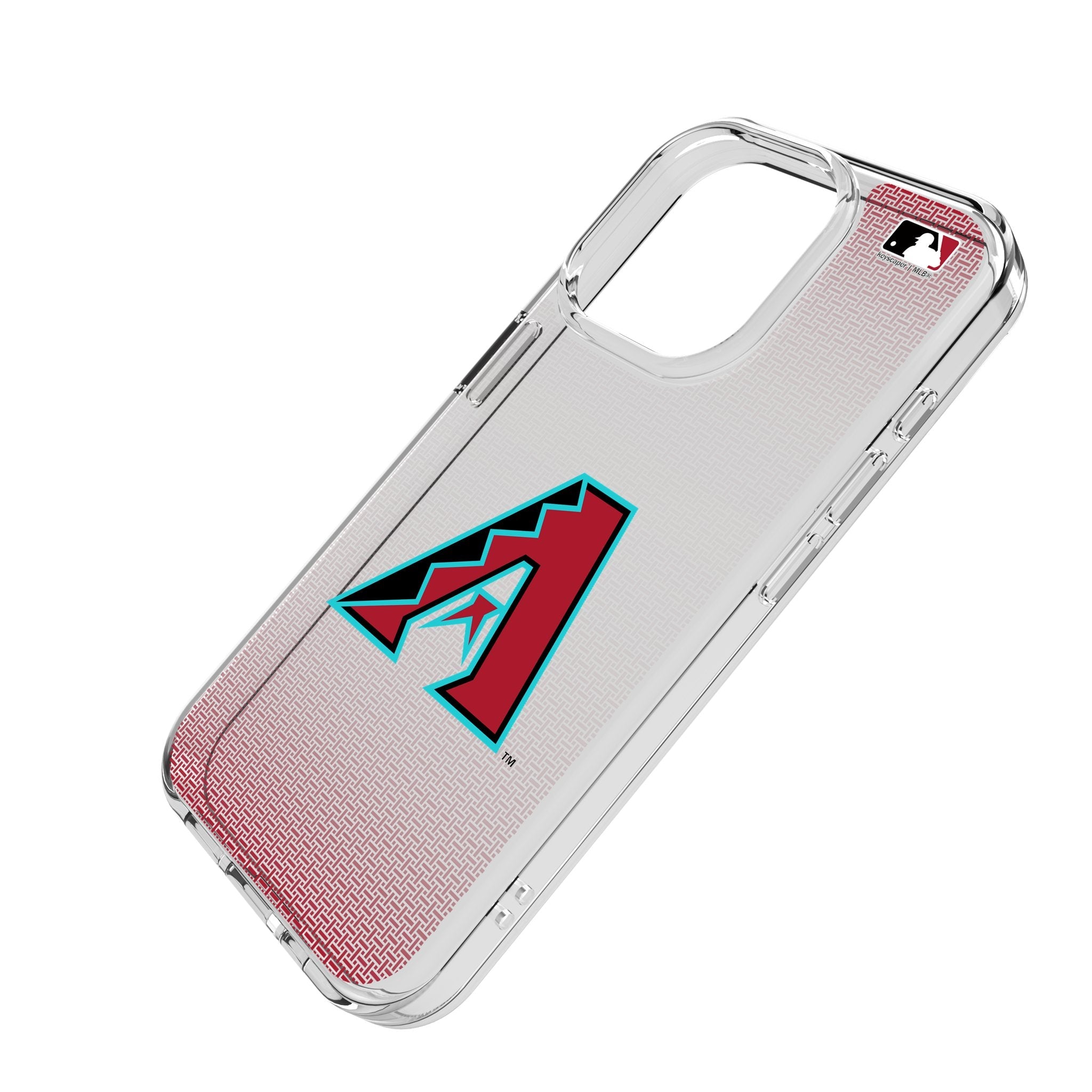 Arizona Diamondbacks Linen Clear Phone Case for Apple iPhone