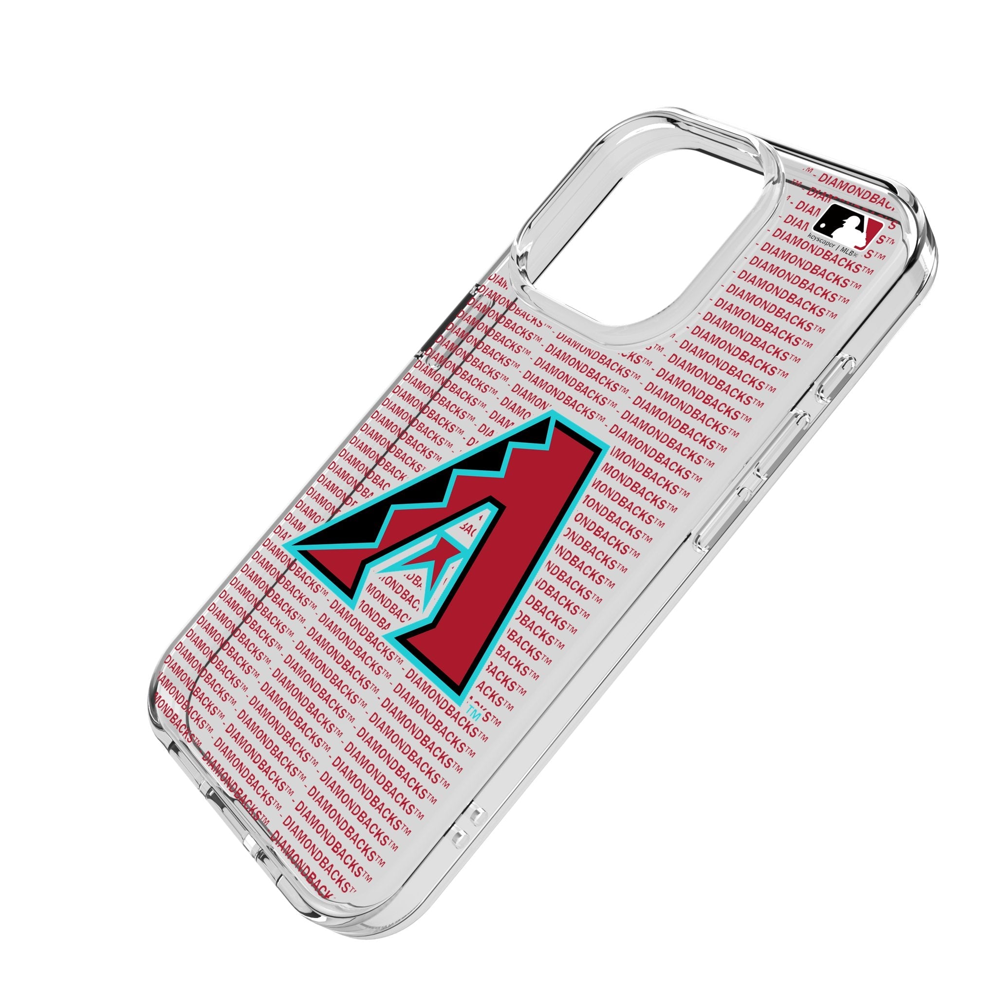 Arizona Diamondbacks Text Backdrop Clear Phone Case for Apple iPhone