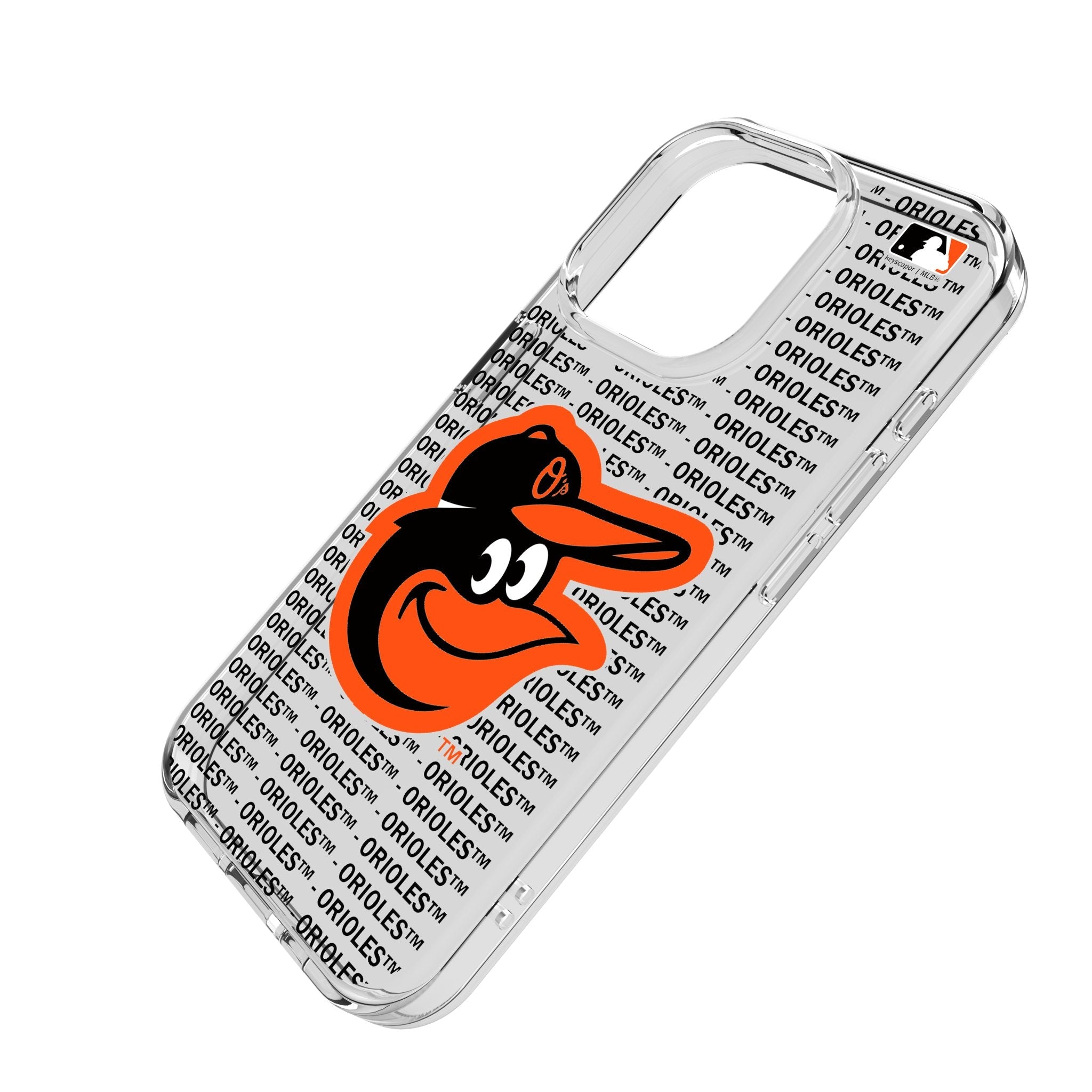 Baltimore Orioles Text Backdrop Clear Phone Case for Apple iPhone