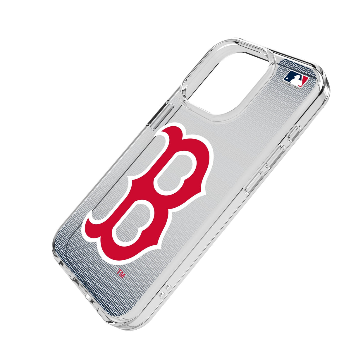 Boston Red Sox Linen Clear Phone Case for Apple iPhone 2
