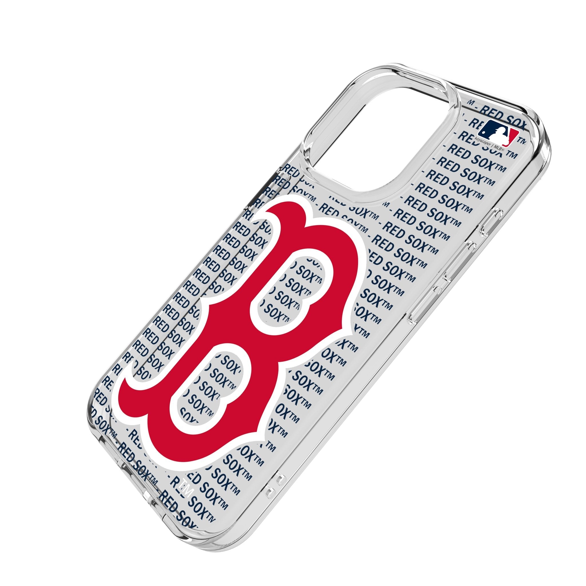 Boston Red Sox Text Backdrop Clear Phone Case for Apple iPhone 2