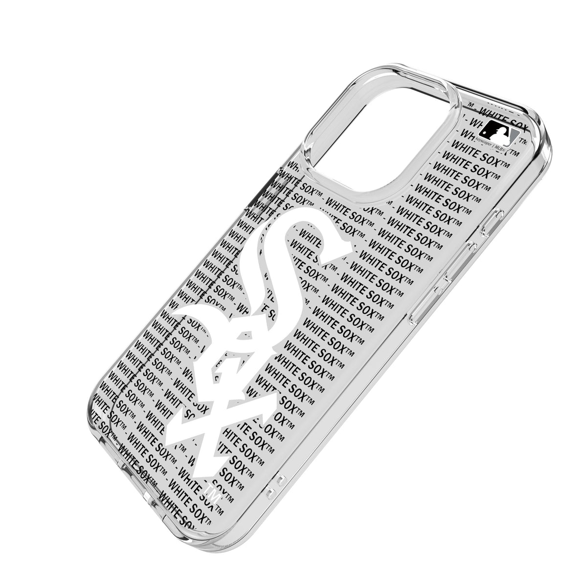 Chicago White Sox Text Backdrop Clear Phone Case for Apple iPhone 2