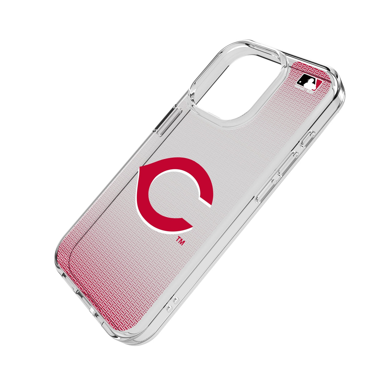 Cincinnati Reds Linen Clear Phone Case for Apple iPhone 2