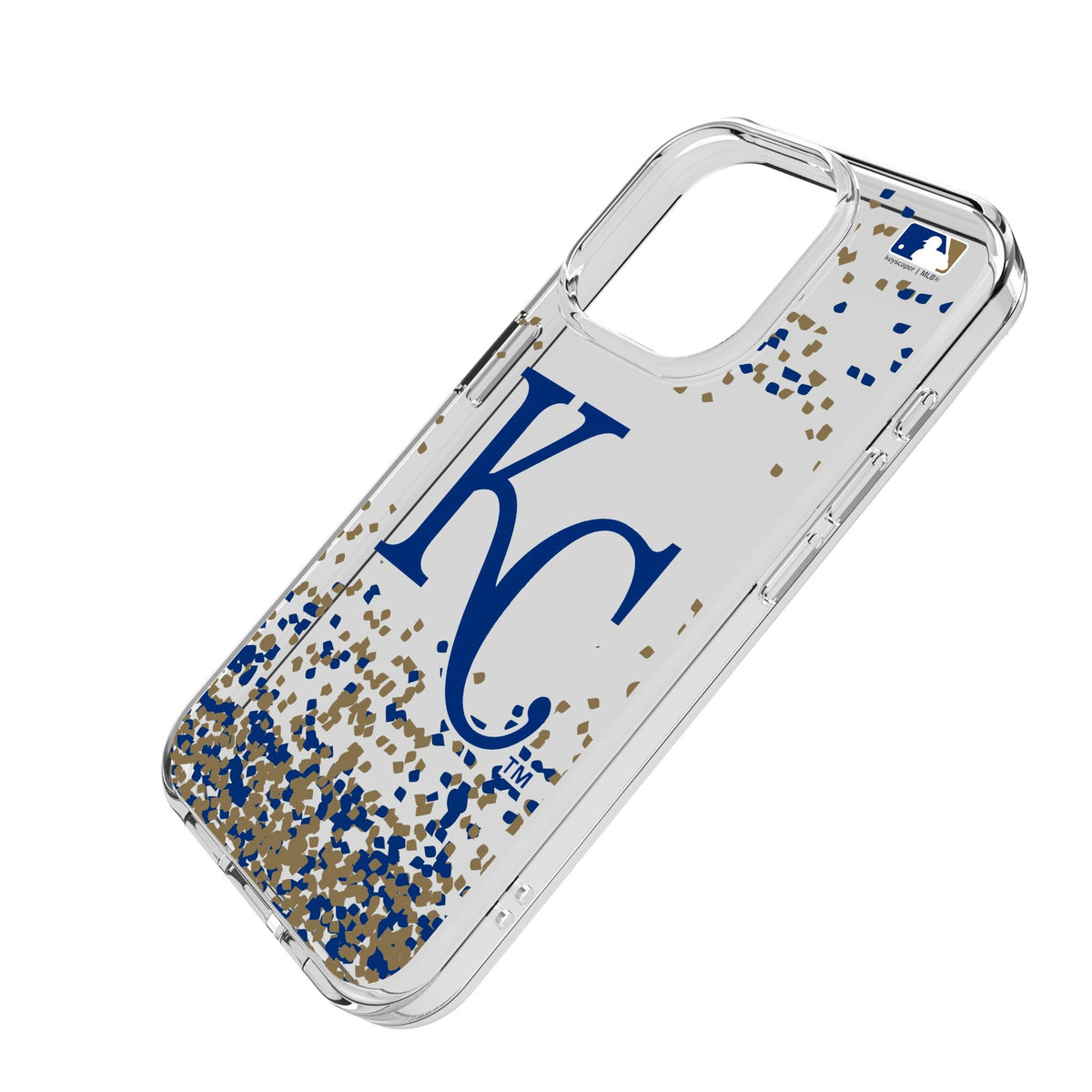 Kansas City Royals Confetti Clear Phone Case for Apple iPhone 2
