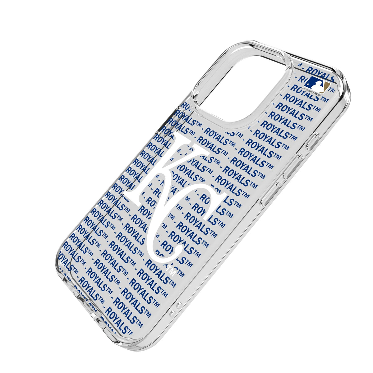 Kansas City Royals Text Backdrop Clear Phone Case for Apple iPhone 2