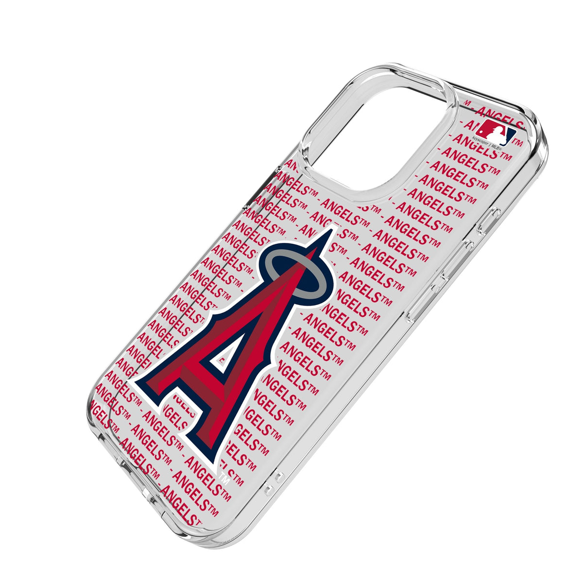 Los Angeles Angels Text Backdrop Clear Phone Case for Apple iPhone