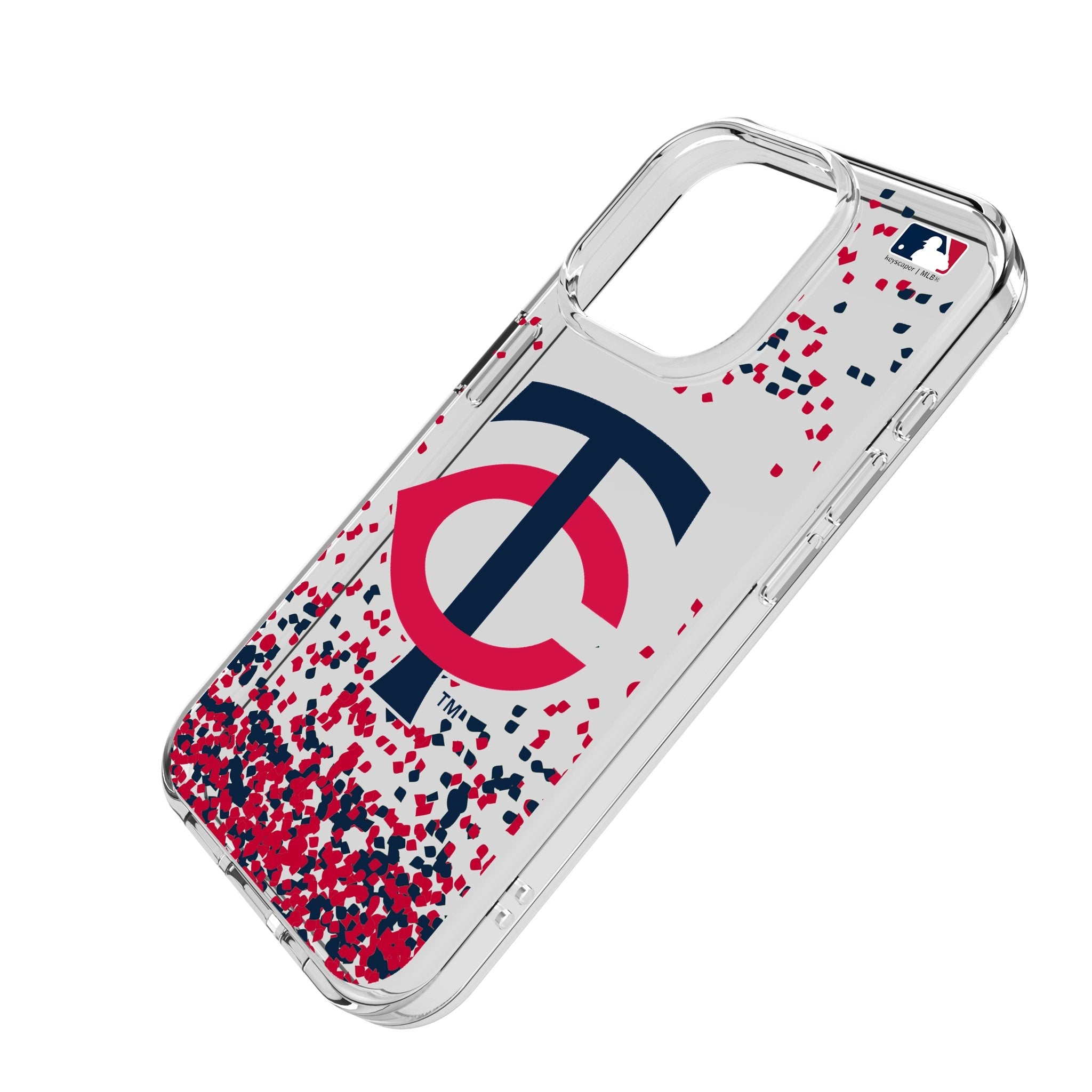 Minnesota Twins Confetti Clear Phone Case for Apple iPhone 2