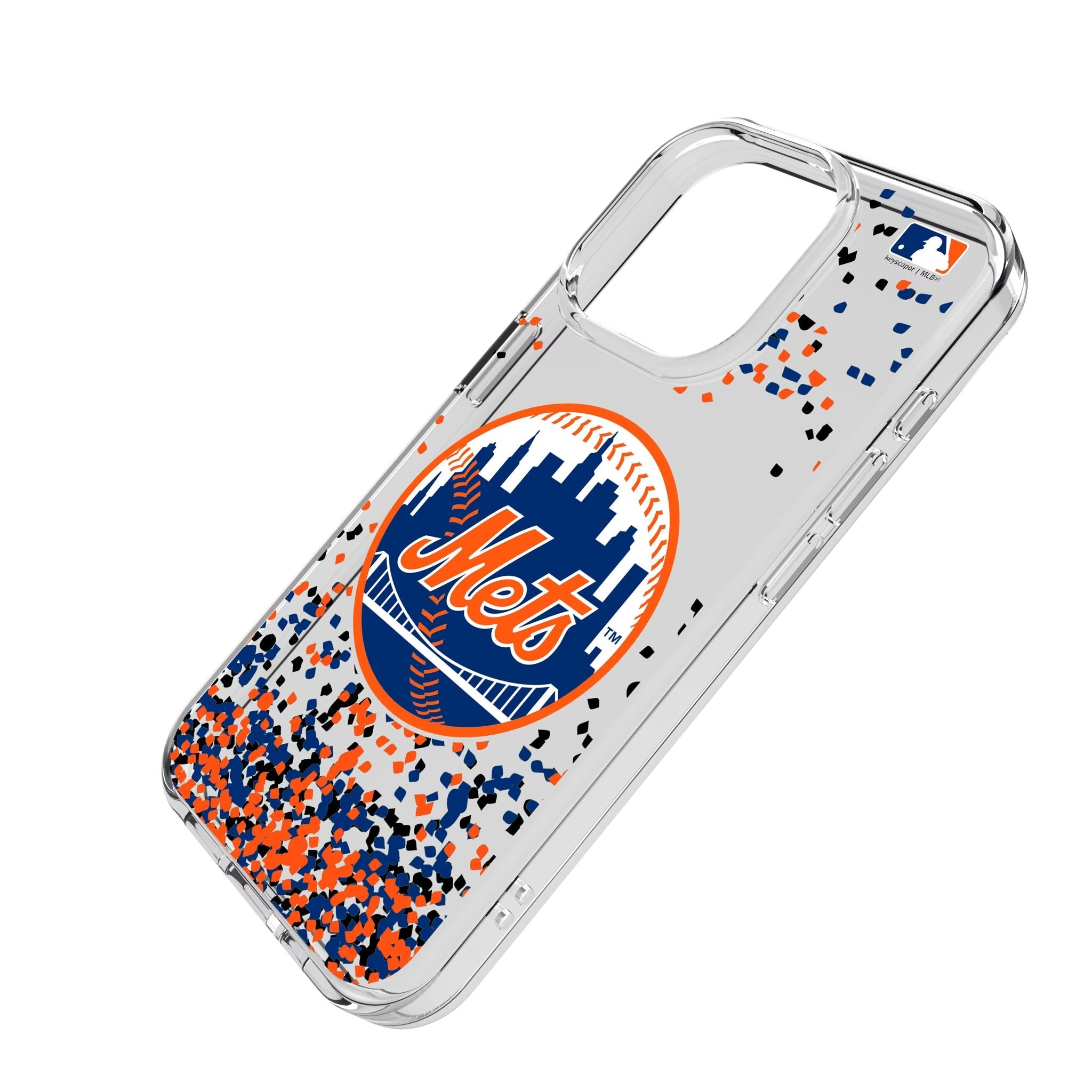 New York Mets Confetti Clear Phone Case for Apple iPhone 2