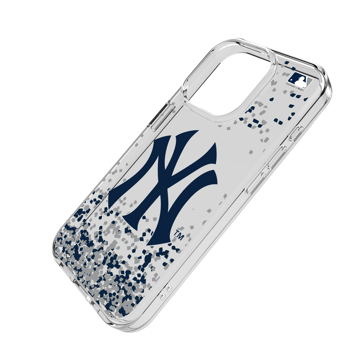 New York Yankees Confetti Clear Phone Case for Apple iPhone