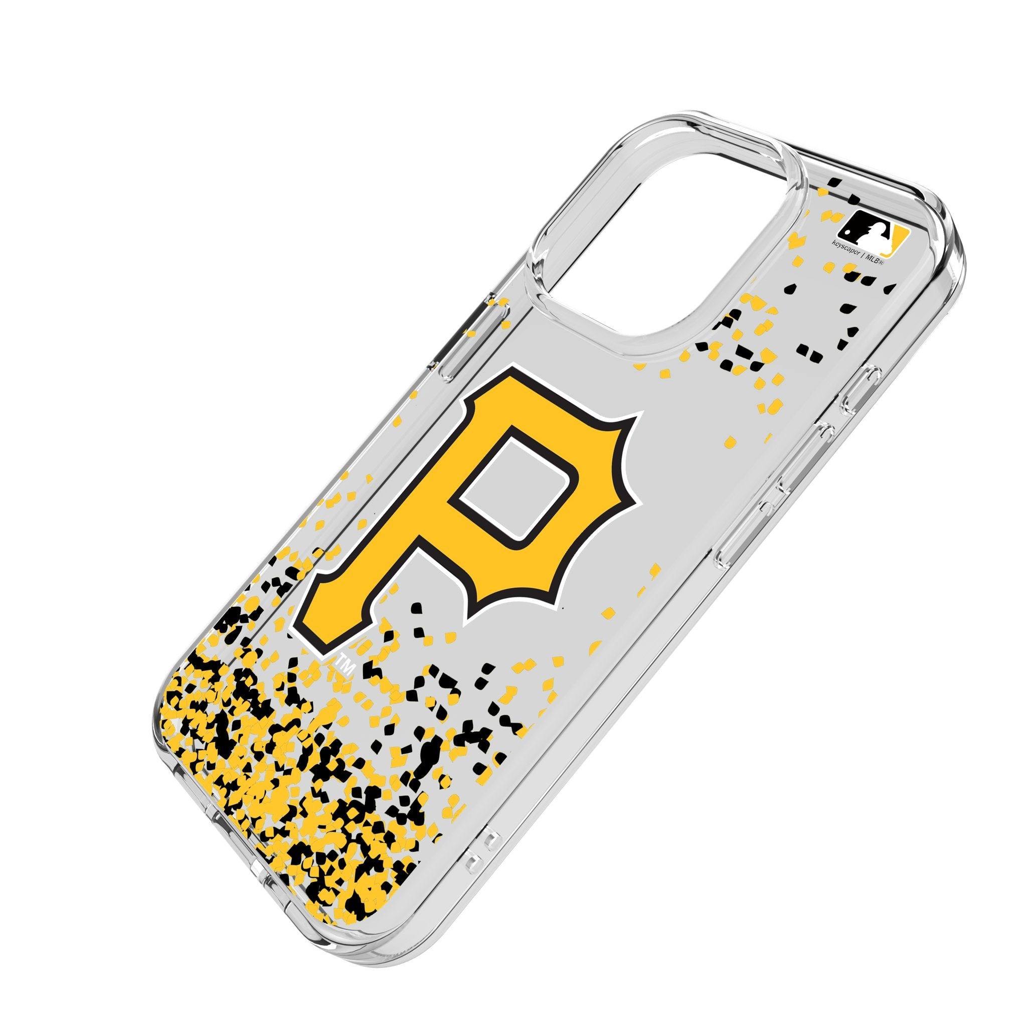 Pittsburgh Pirates Confetti Clear Phone Case for Apple iPhone 2