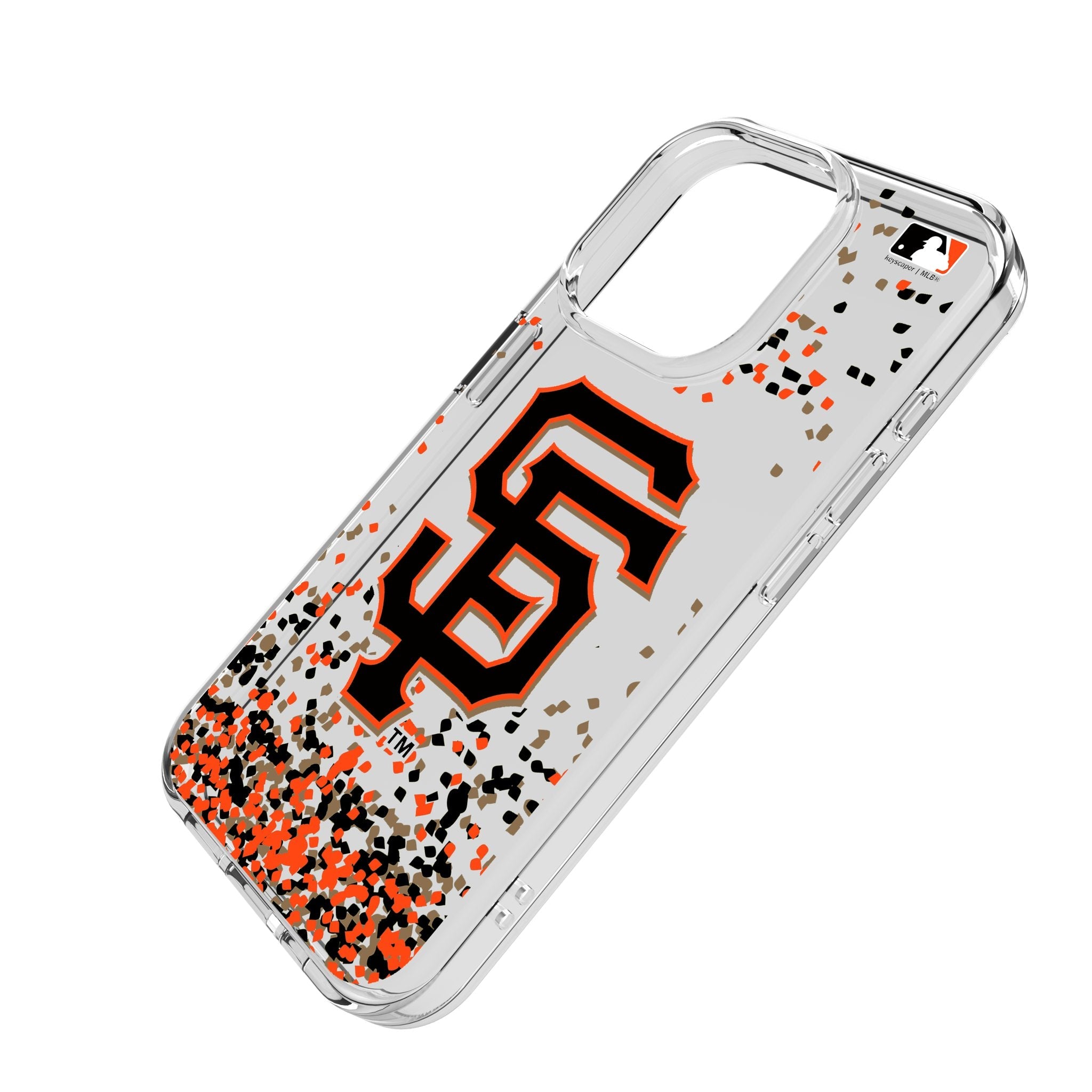 San Francisco Giants Confetti Clear Phone Case for Apple iPhone