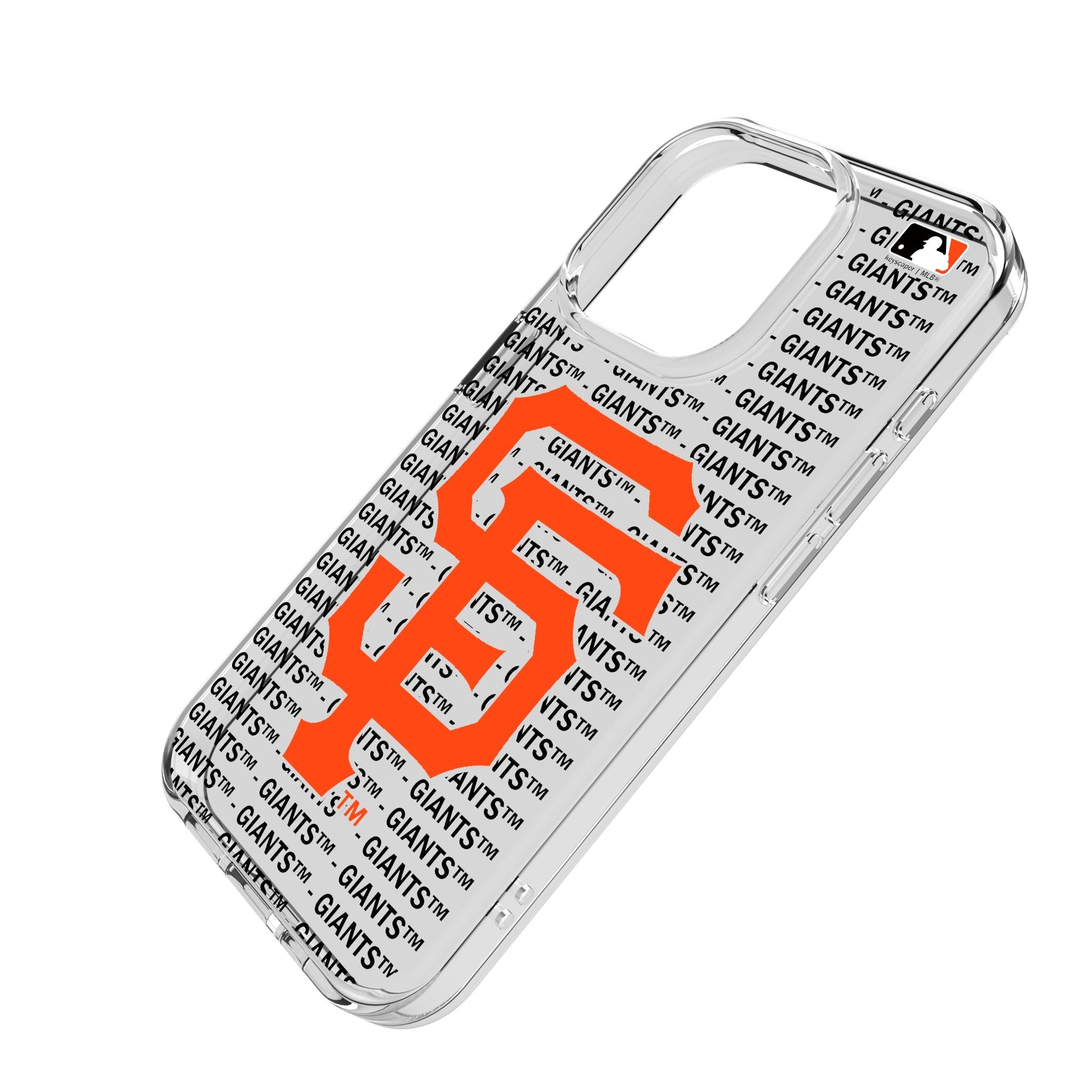 San Francisco Giants Text Backdrop Clear Phone Case for Apple iPhone