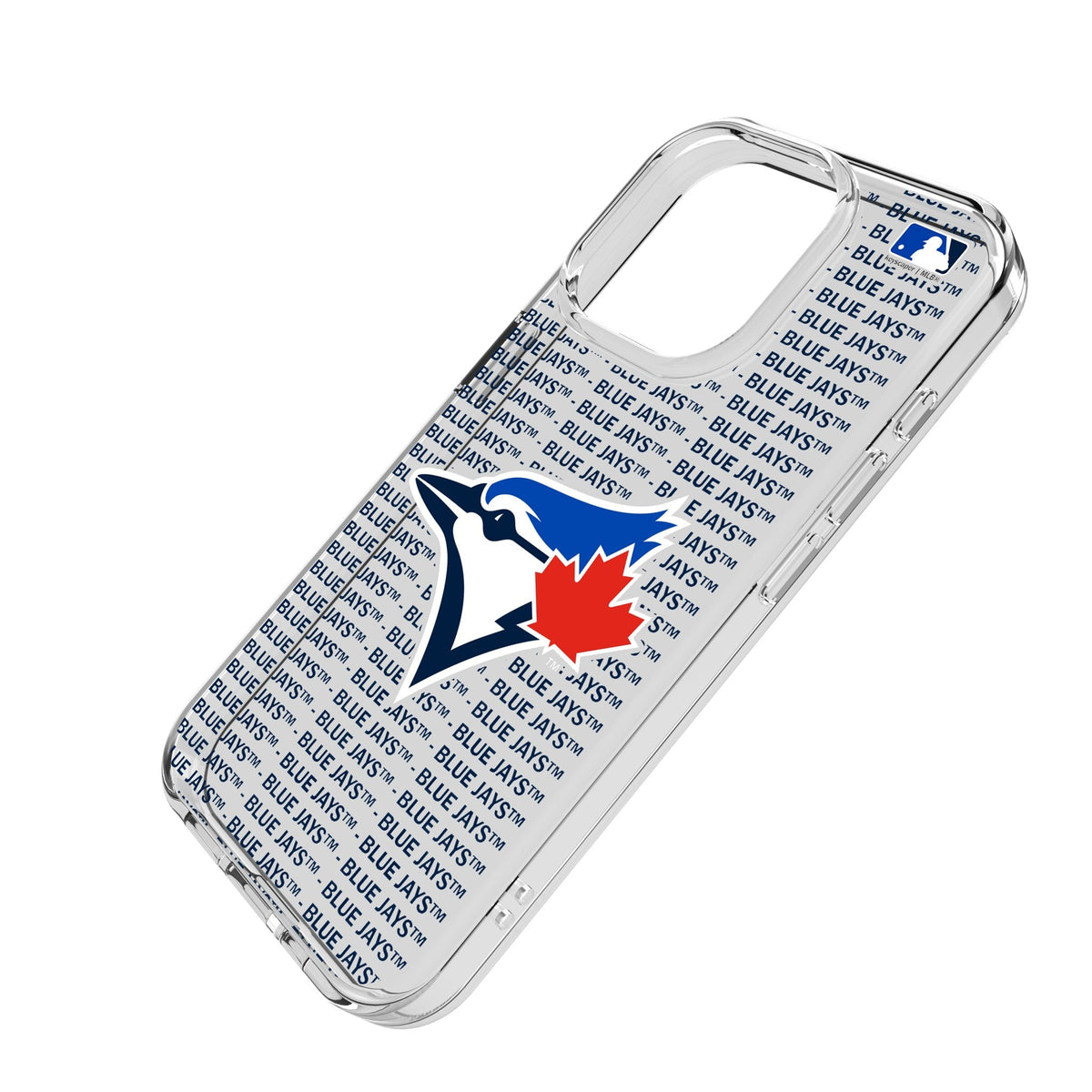 Toronto Blue Jays Text Backdrop Clear Phone Case for Apple iPhone 2