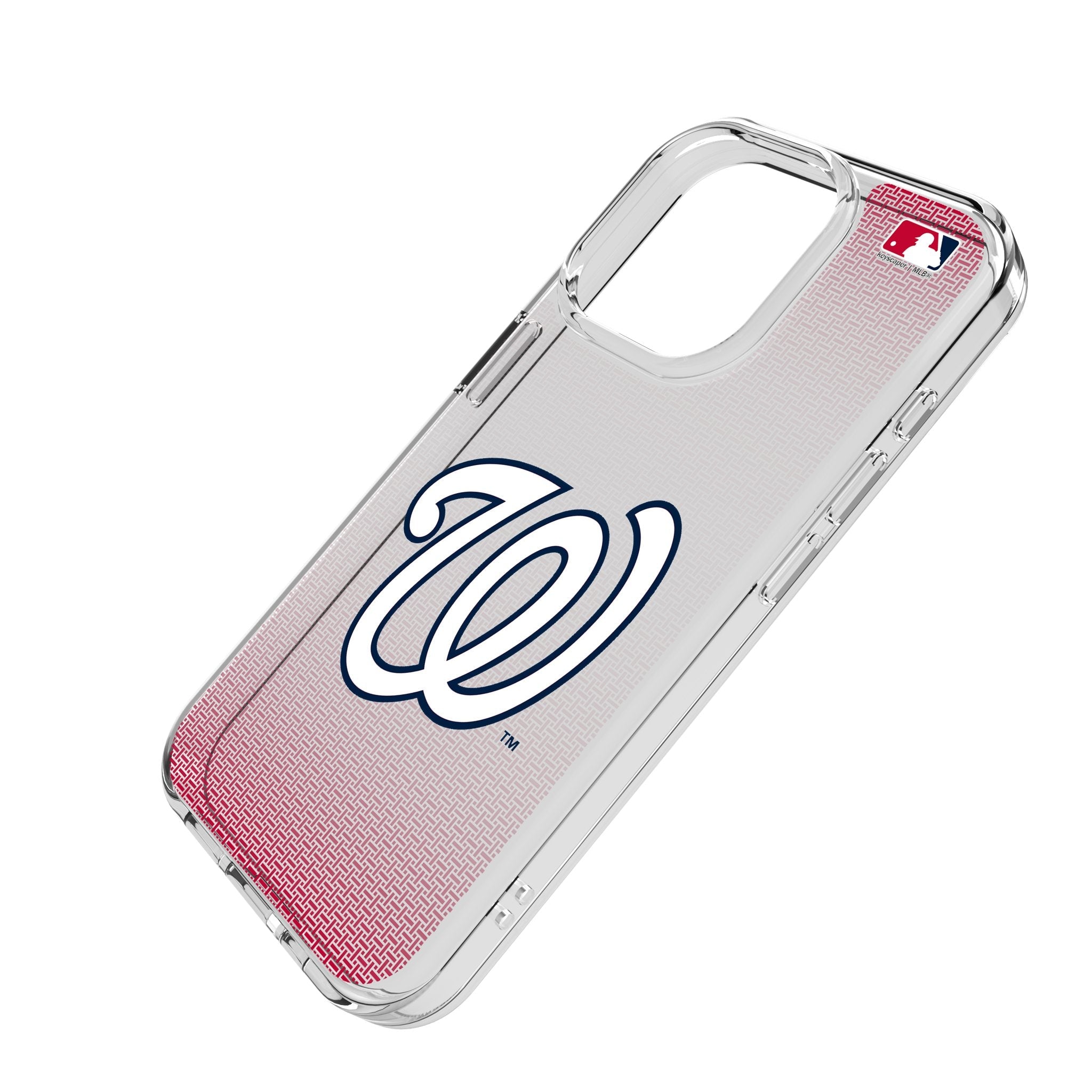 Washington Nationals Linen Clear Phone Case for Apple iPhone 2