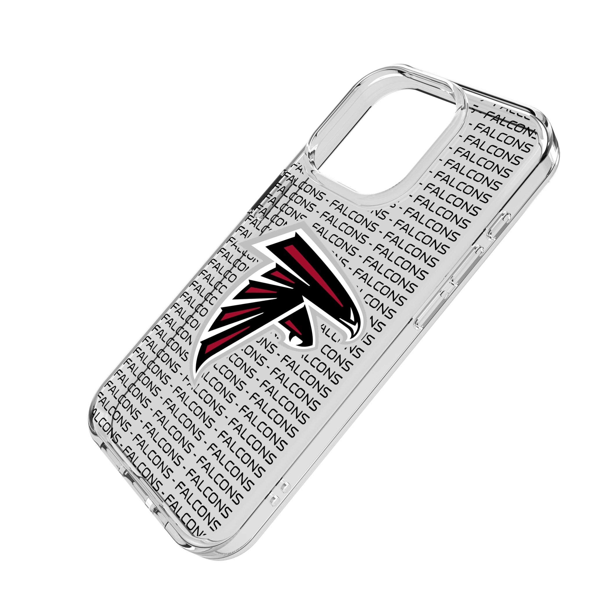 Atlanta Falcons Text Backdrop Clear Phone Case for Apple iPhone 2