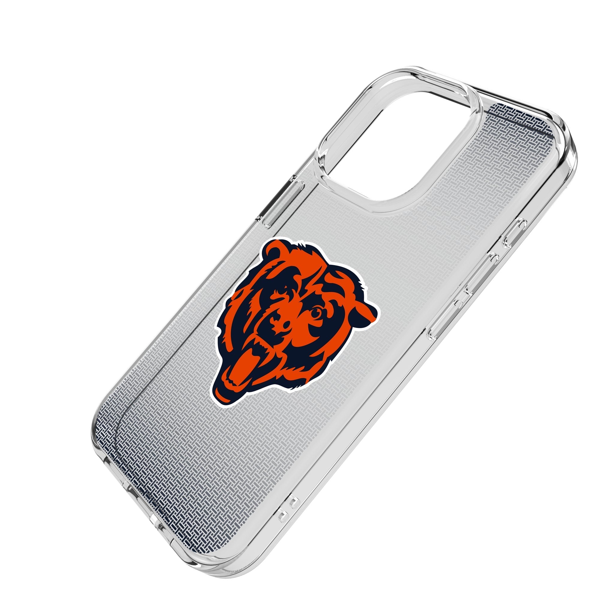 Chicago Bears Linen Clear Phone Case for Apple iPhone 2