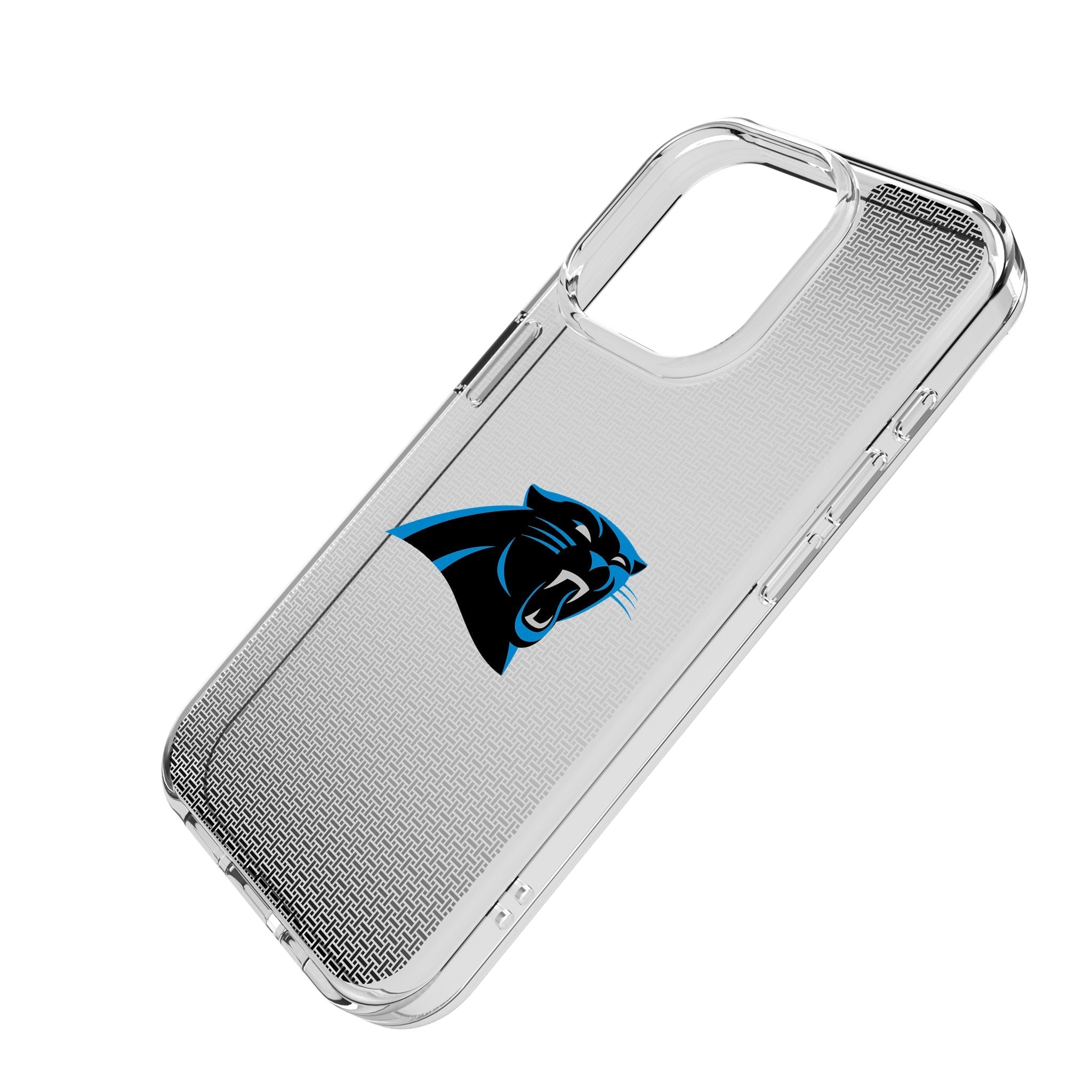Carolina Panthers Linen Clear Phone Case for Apple iPhone 2