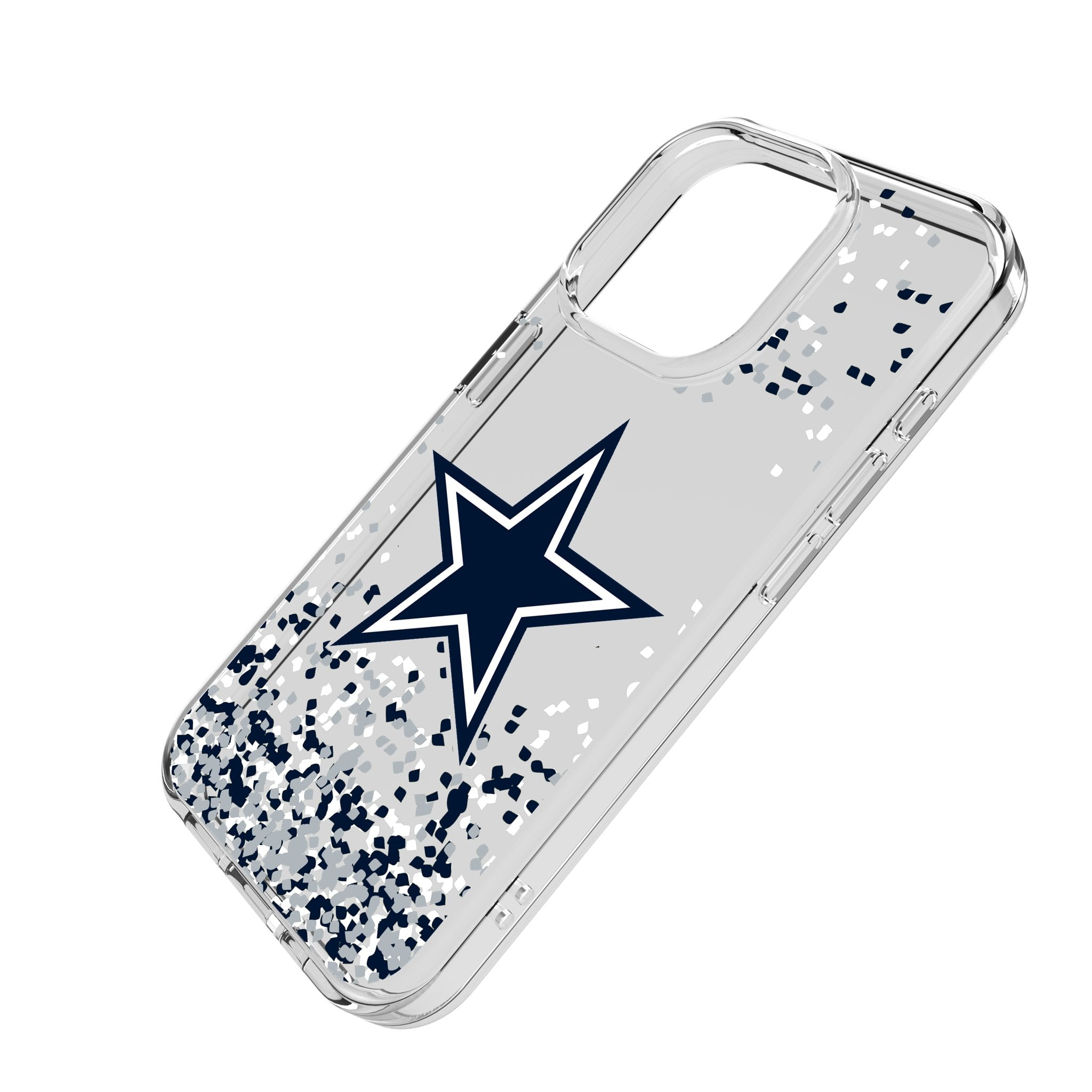 Dallas Cowboys Confetti Clear Phone Case for Apple iPhone