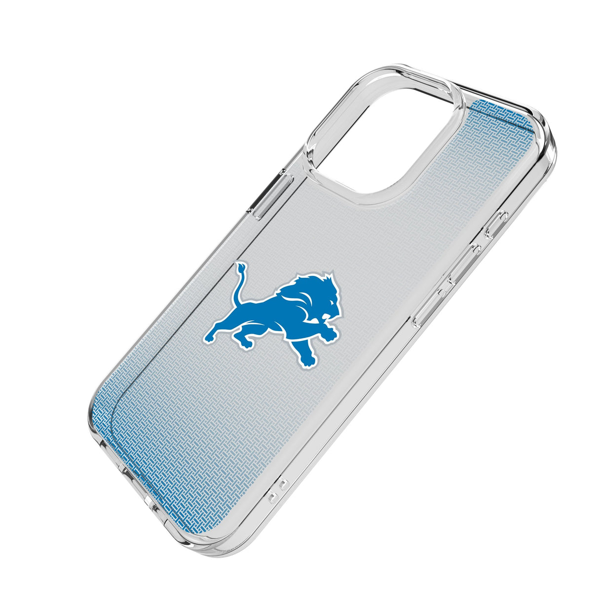 Detroit Lions Linen Clear Phone Case for Apple iPhone 2
