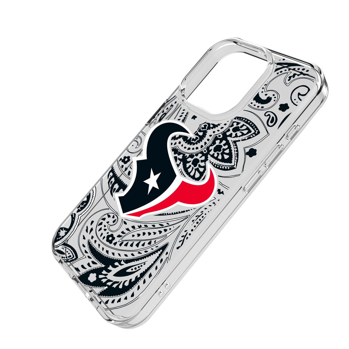 Houston Texans Paisley Clear Phone Case for Apple iPhone 2