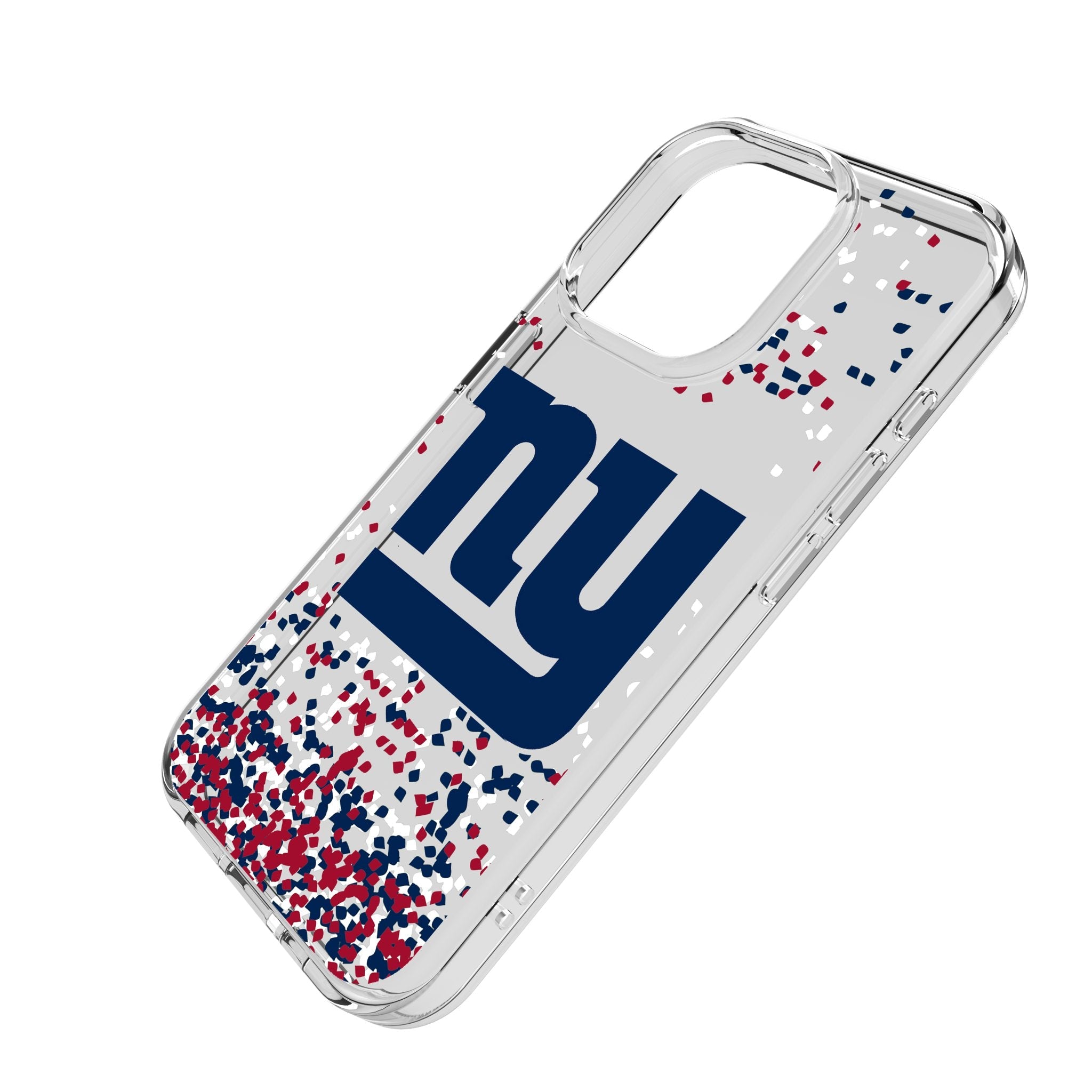 New York Giants Confetti Clear Phone Case for Apple iPhone 2