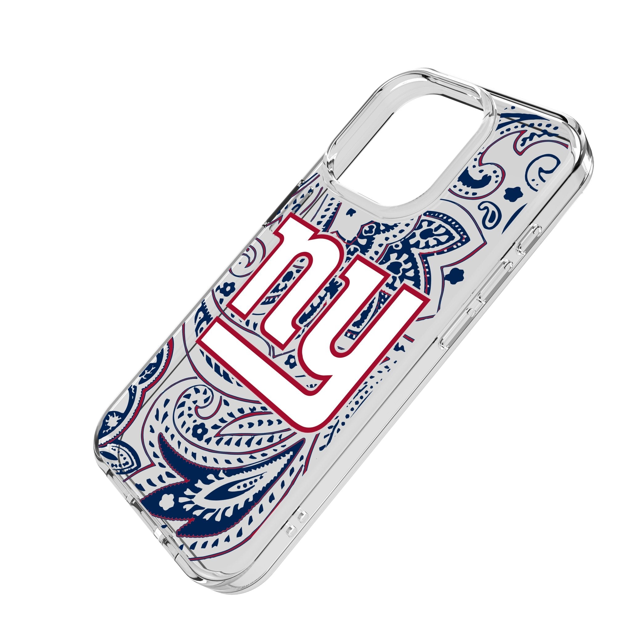 New York Giants Paisley Clear Phone Case for Apple iPhone 2
