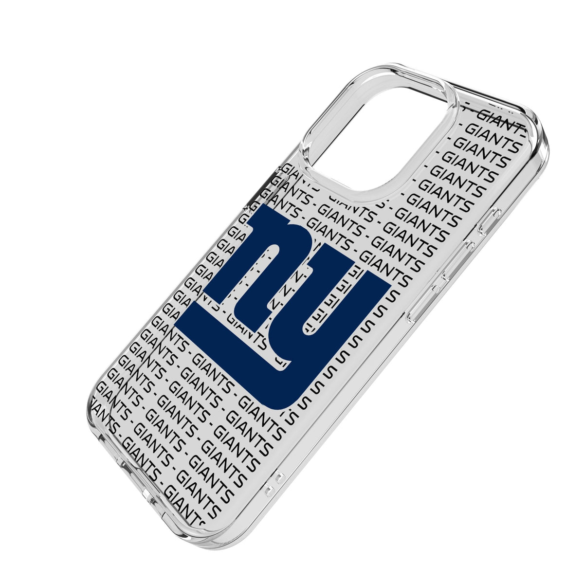 New York Giants Text Backdrop Clear Phone Case for Apple iPhone 2