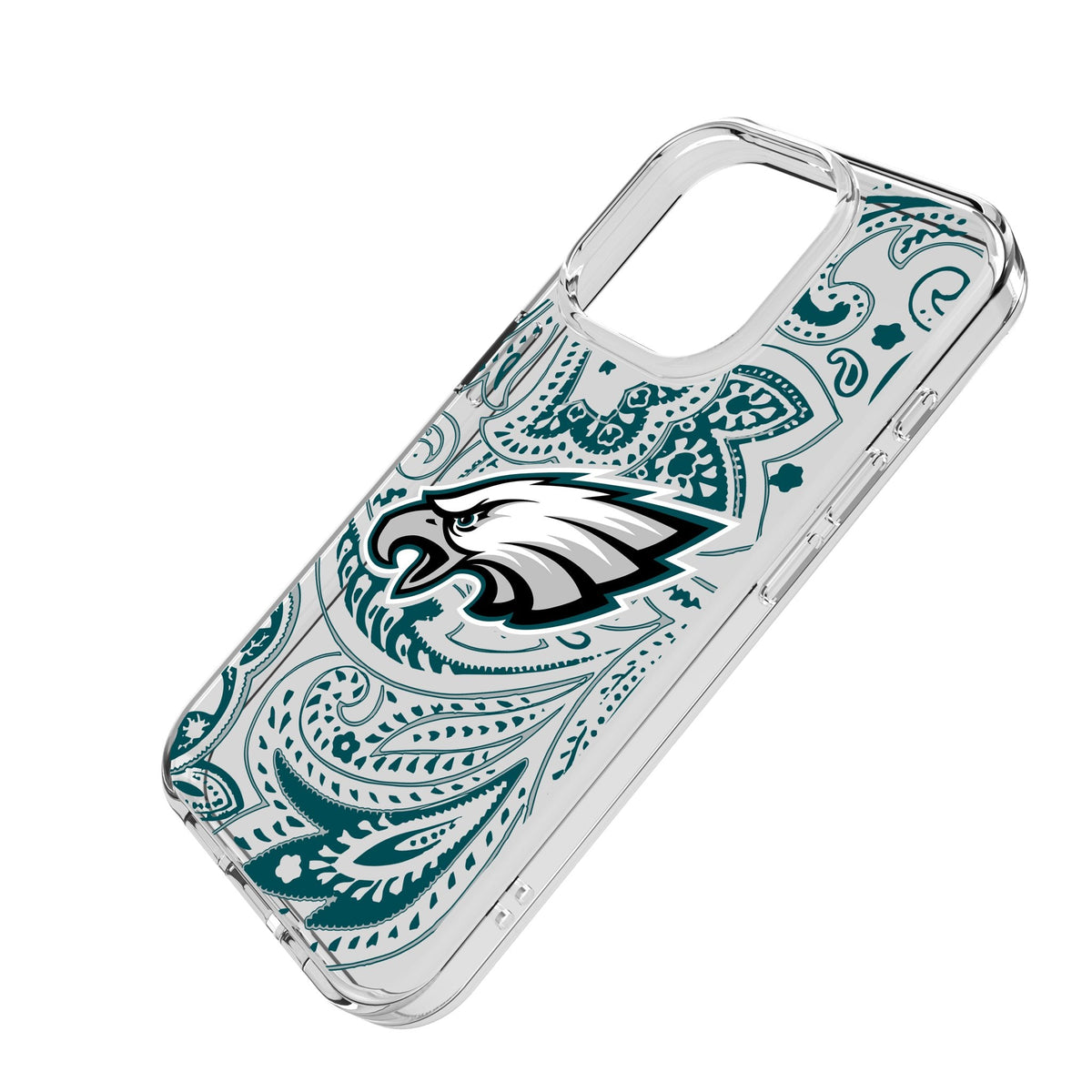 Philadelphia Eagles Paisley Clear Phone Case for Apple iPhone 2