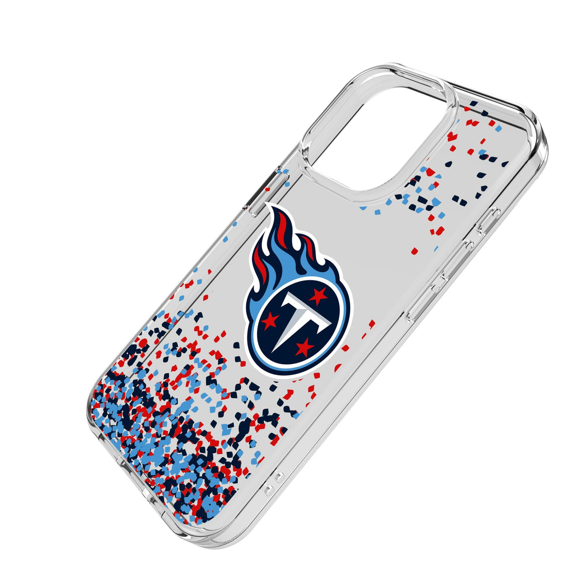 Tennessee Titans Confetti Clear Phone Case for Apple iPhone 2
