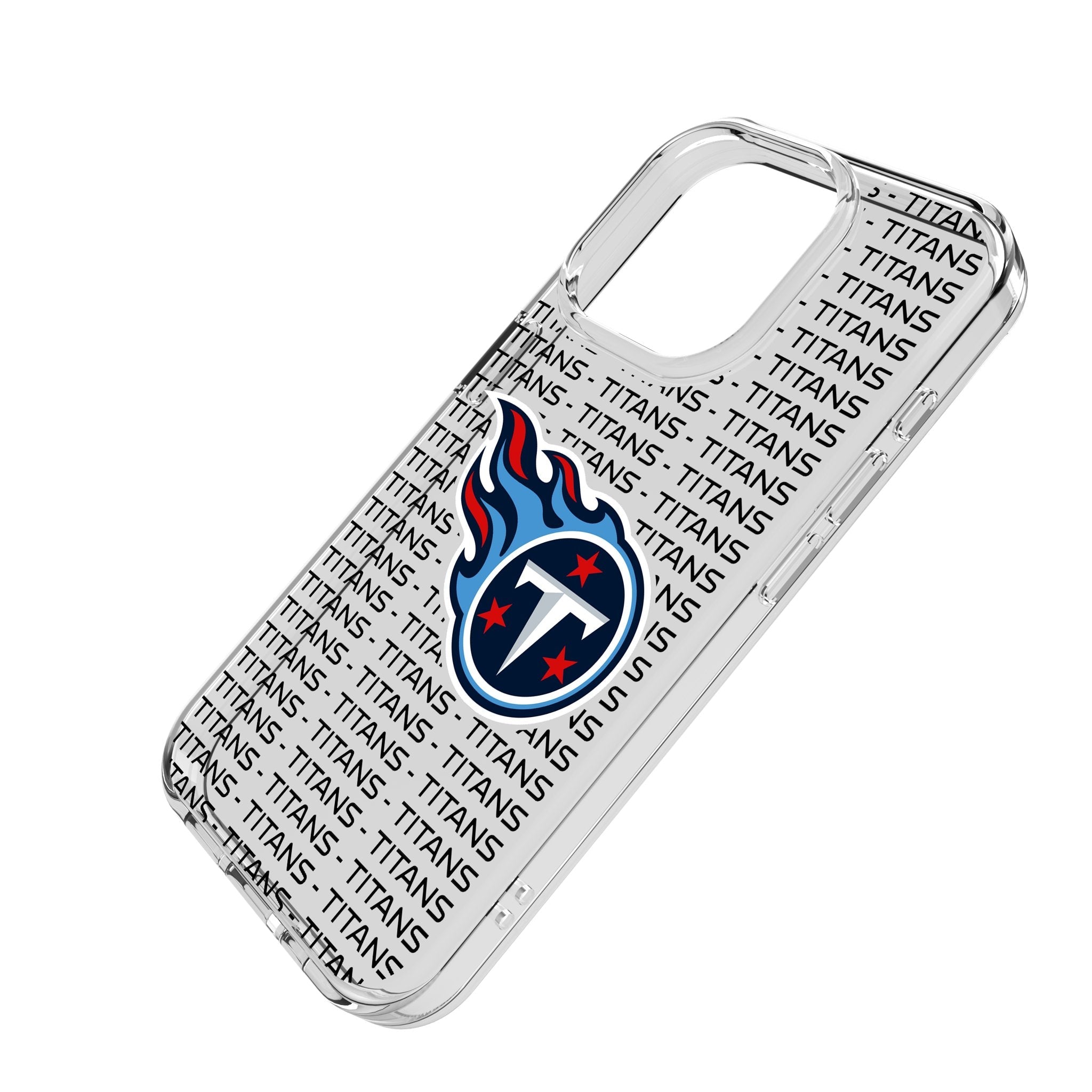 Tennessee Titans Text Backdrop Clear Phone Case for Apple iPhone 2