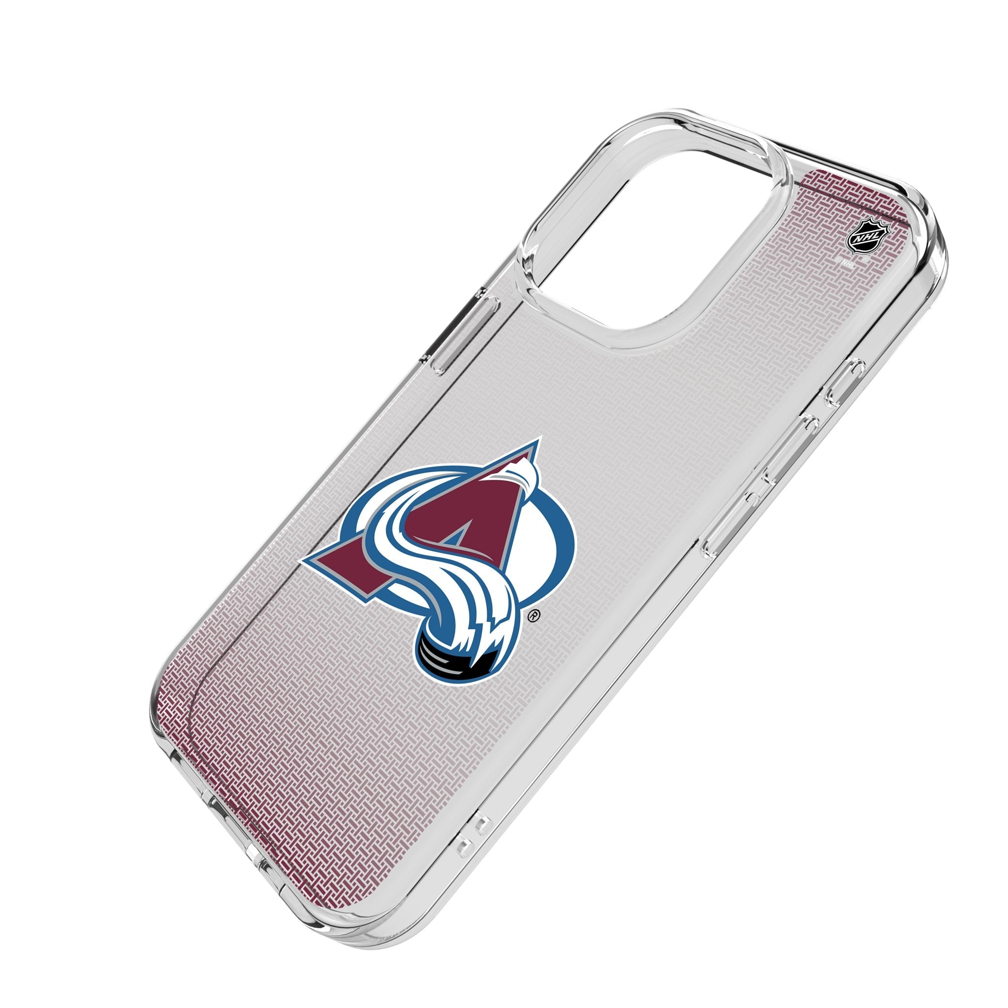 Colorado Avalanche Linen Clear Phone Case for Apple iPhone