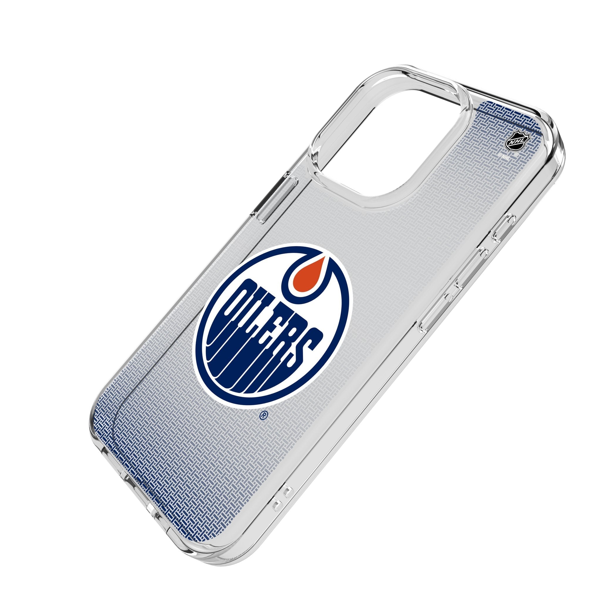 Edmonton Oilers Linen Clear Phone Case for Apple iPhone