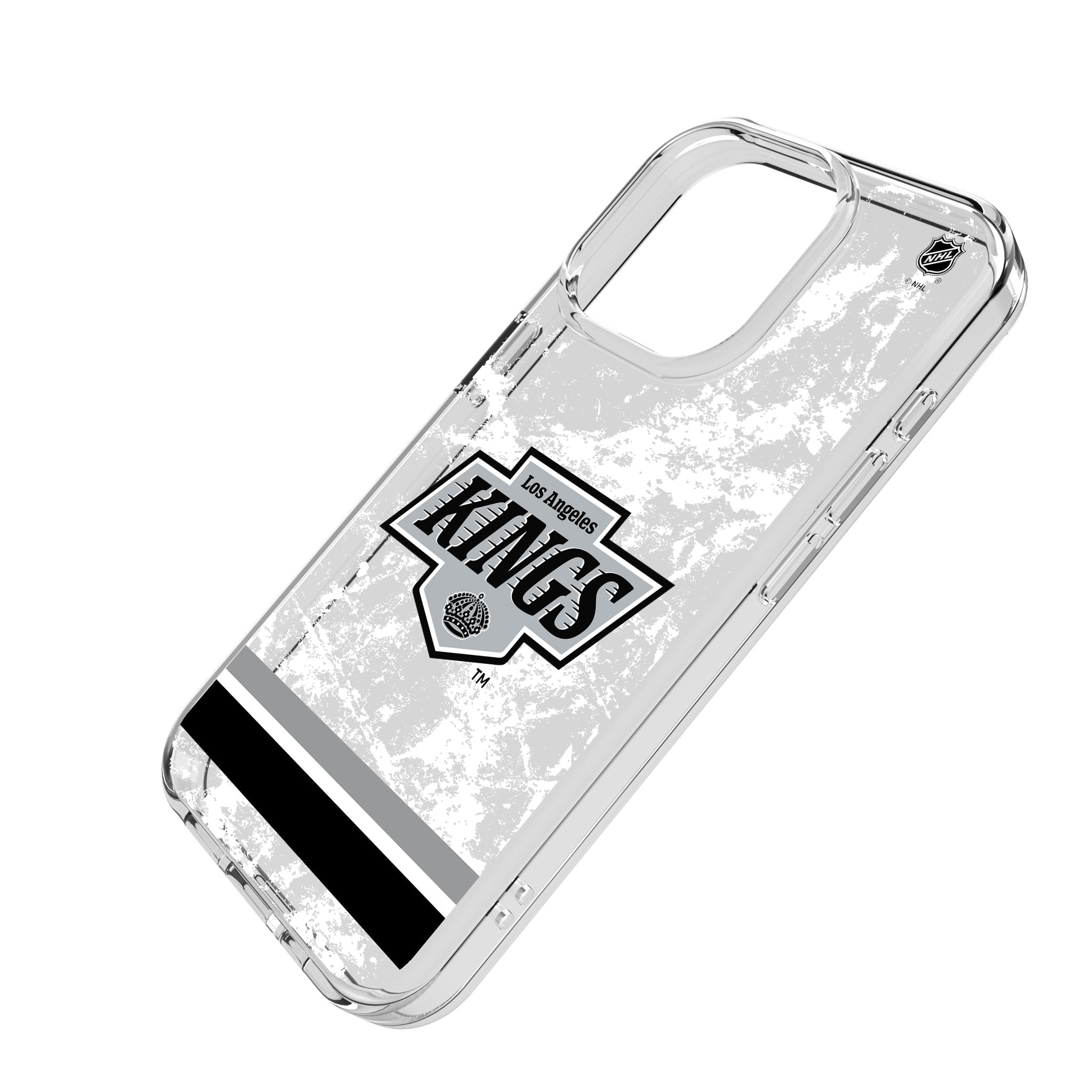 LA Kings Ice Stripe Clear Phone Case for Apple iPhone