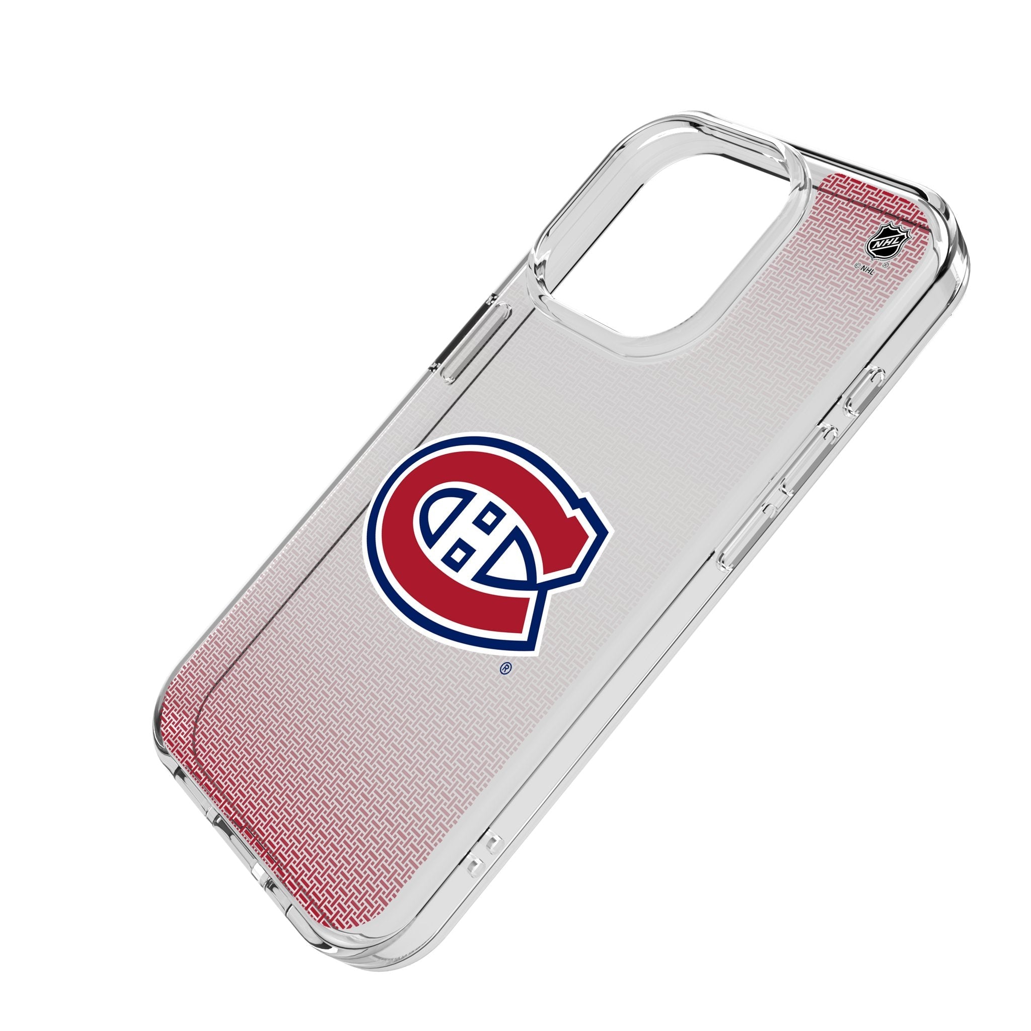 Montreal Canadiens Linen Clear Phone Case for Apple iPhone