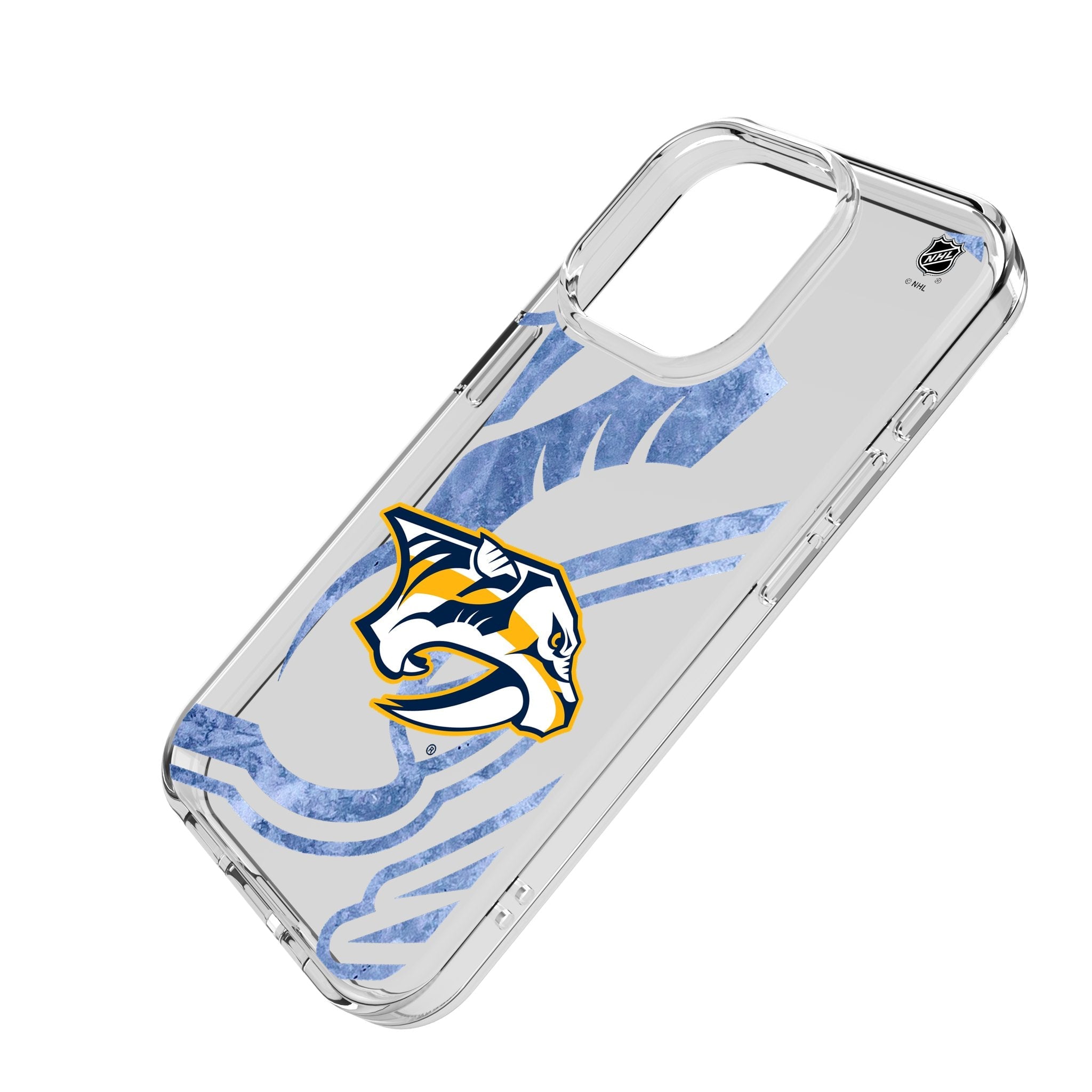 Nashville Predators Ice Tilt Clear Phone Case for Apple iPhone