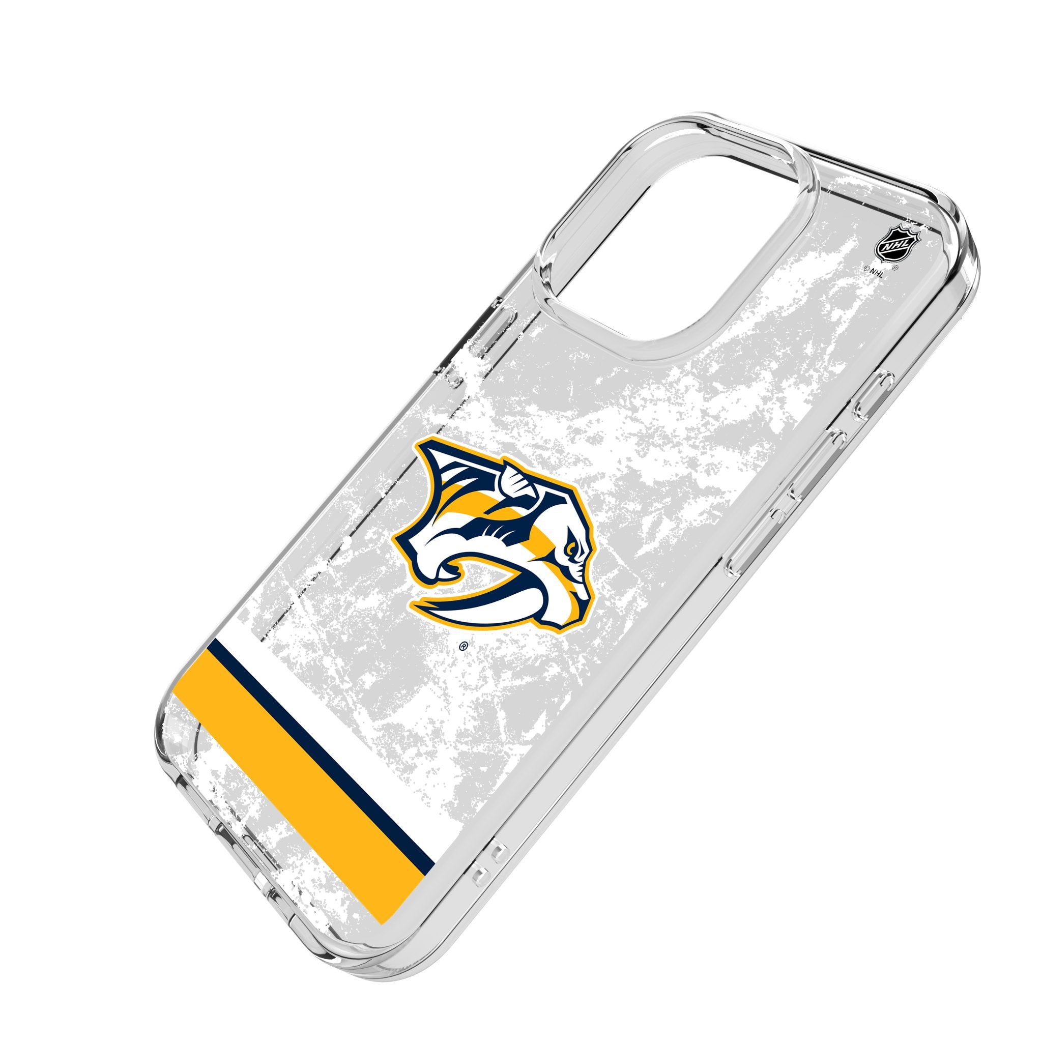 Nashville Predators Ice Stripe Clear Phone Case for Apple iPhone